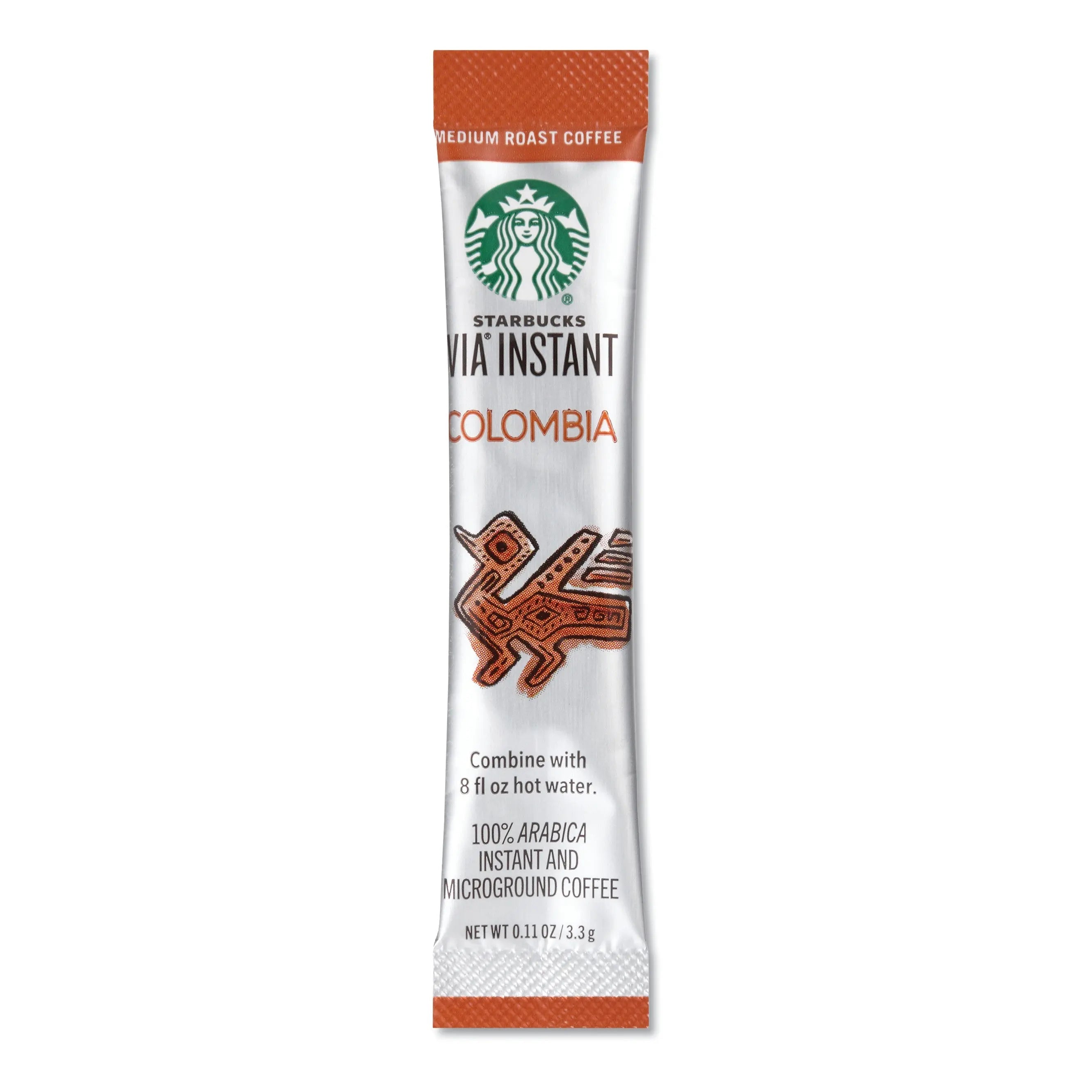 Starbucks® VIA Ready Brew Coffee, 0.12 oz, Colombia, 8/Box