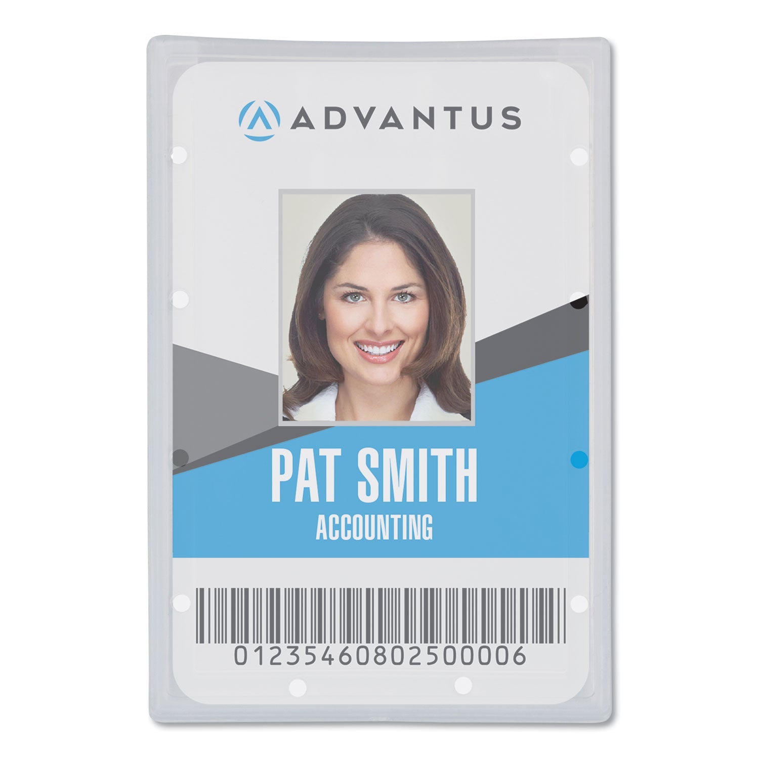 Advantus Clear ID Card Holder | Horizontal 25/Pack