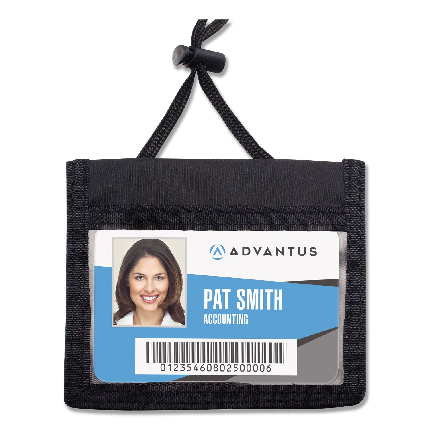 ID Badge Holders with Neck Pouch | 12-Pack
