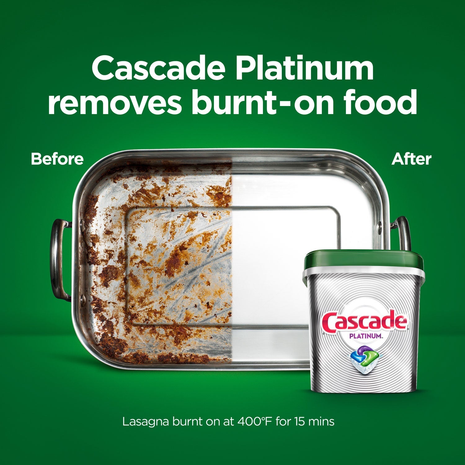 Cascade® ActionPacs, Fresh Scent, 34.5 oz Tub, 62 Pacs/Tub