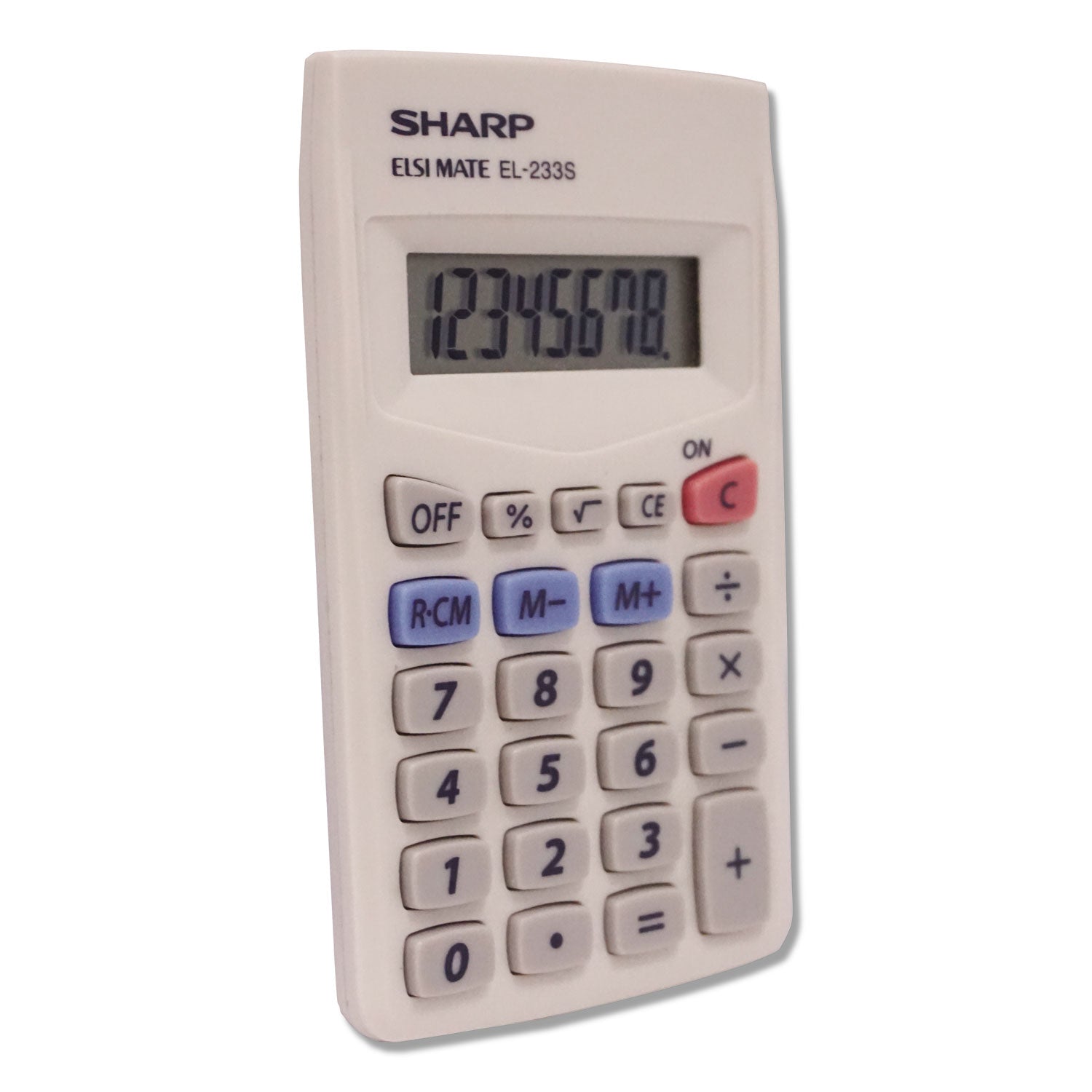 Sharp® El233sb Pocket Calculator, 8-Digit Lcd