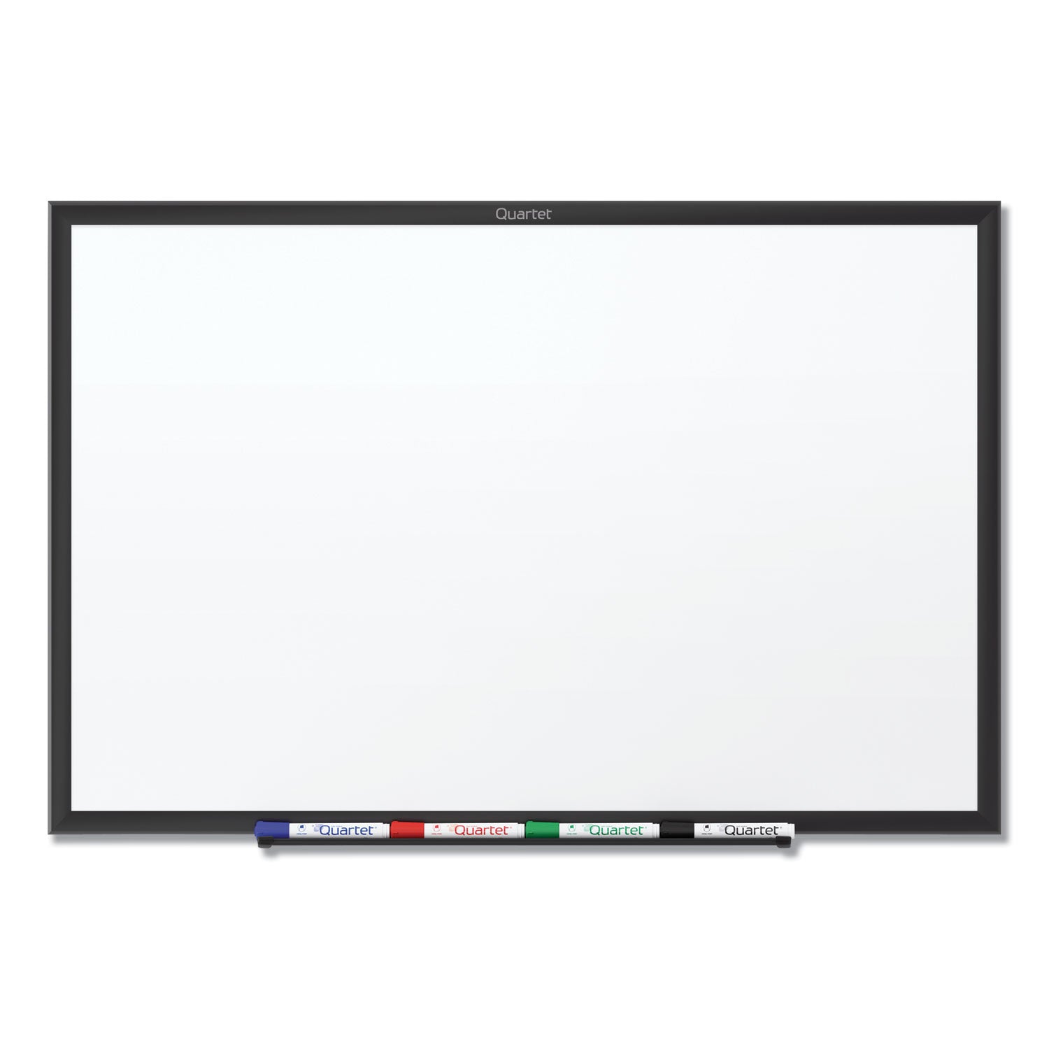 Quartet® Classic Series Total Erase Dry Erase Boards, 48" x 36", White Surface, Black Aluminum Frame