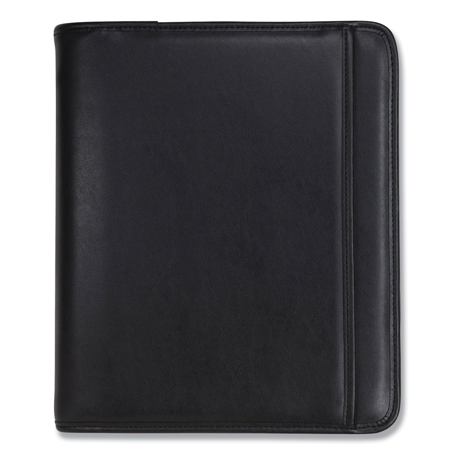 Samsill® Professional Zippered Pad Holder/ring Binder, Pockets, Writing Pad, Vinyl Black