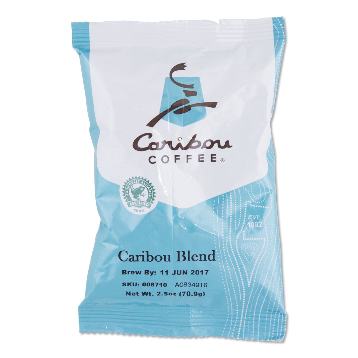 Caribou Coffee® Caribou Blend Ground Coffee, 2.5 Oz, 18/carton