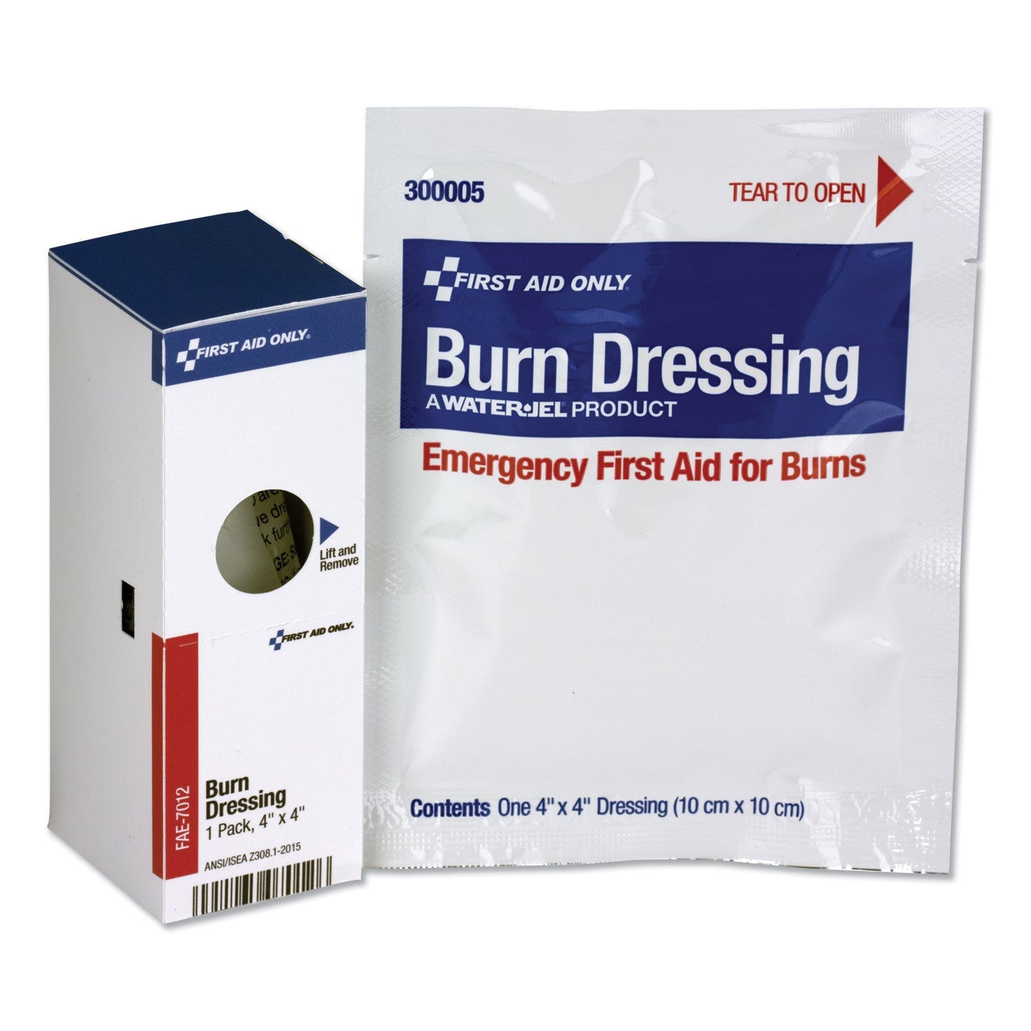 First Aid Only™ Smartcompliance Refill Burn Dressing, 4 X 4, White