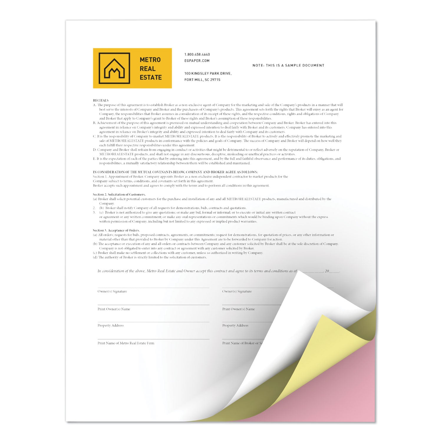 xerox Revolution Carbonless 3-Part Paper