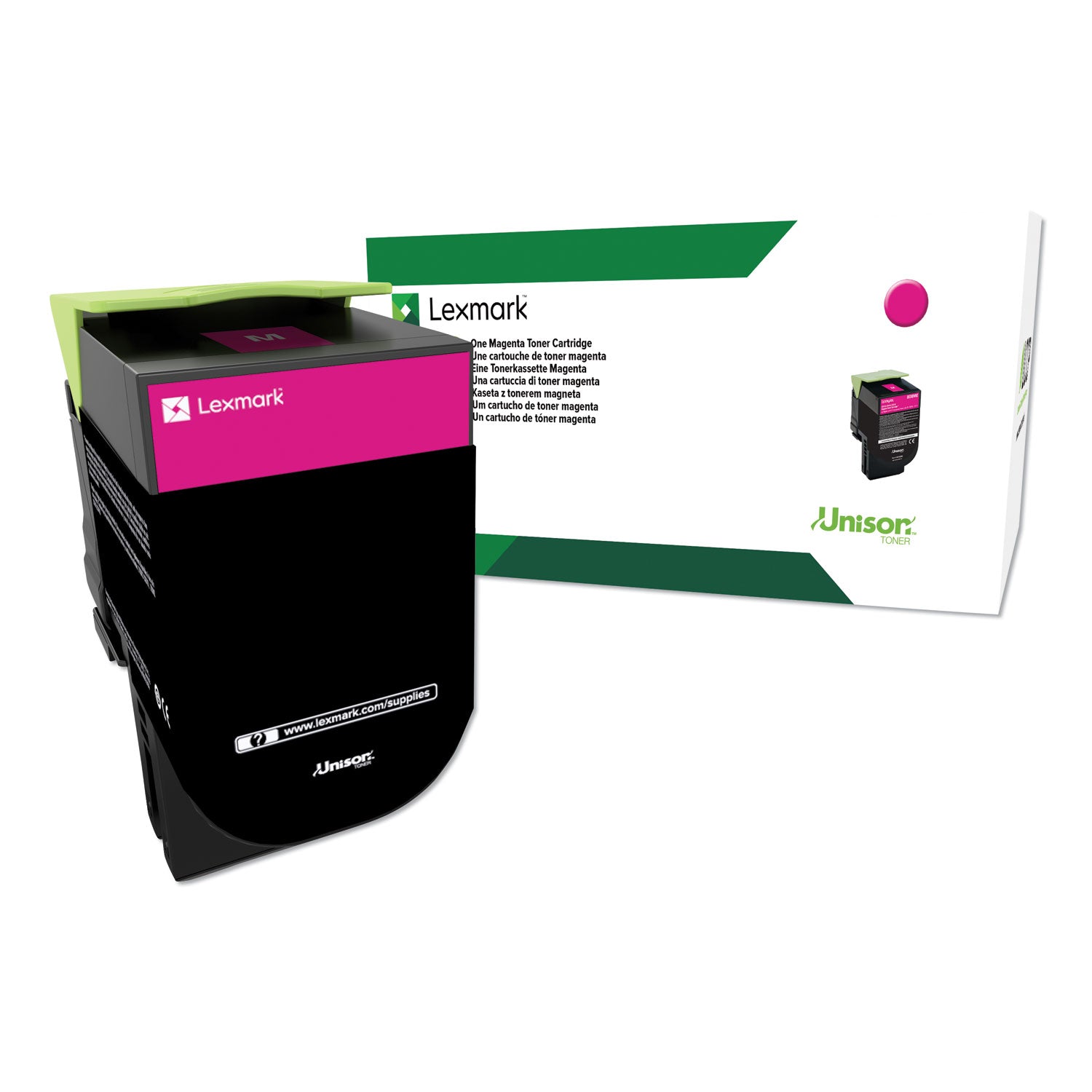 Lexmark 80C1HM0 High-Yield Toner | Magenta