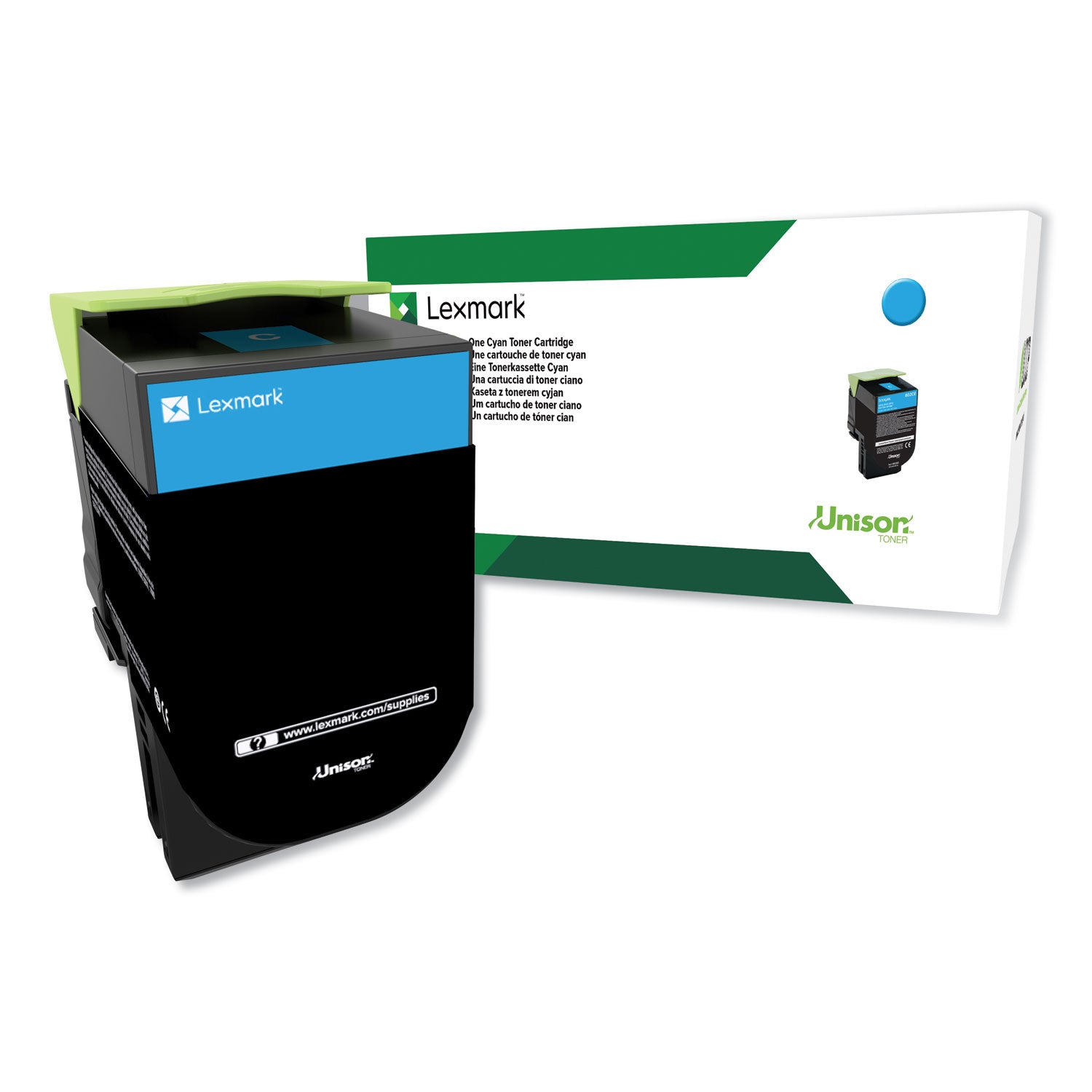 Lexmark 80c0hcg Toner | High-Yield Cyan, TAA