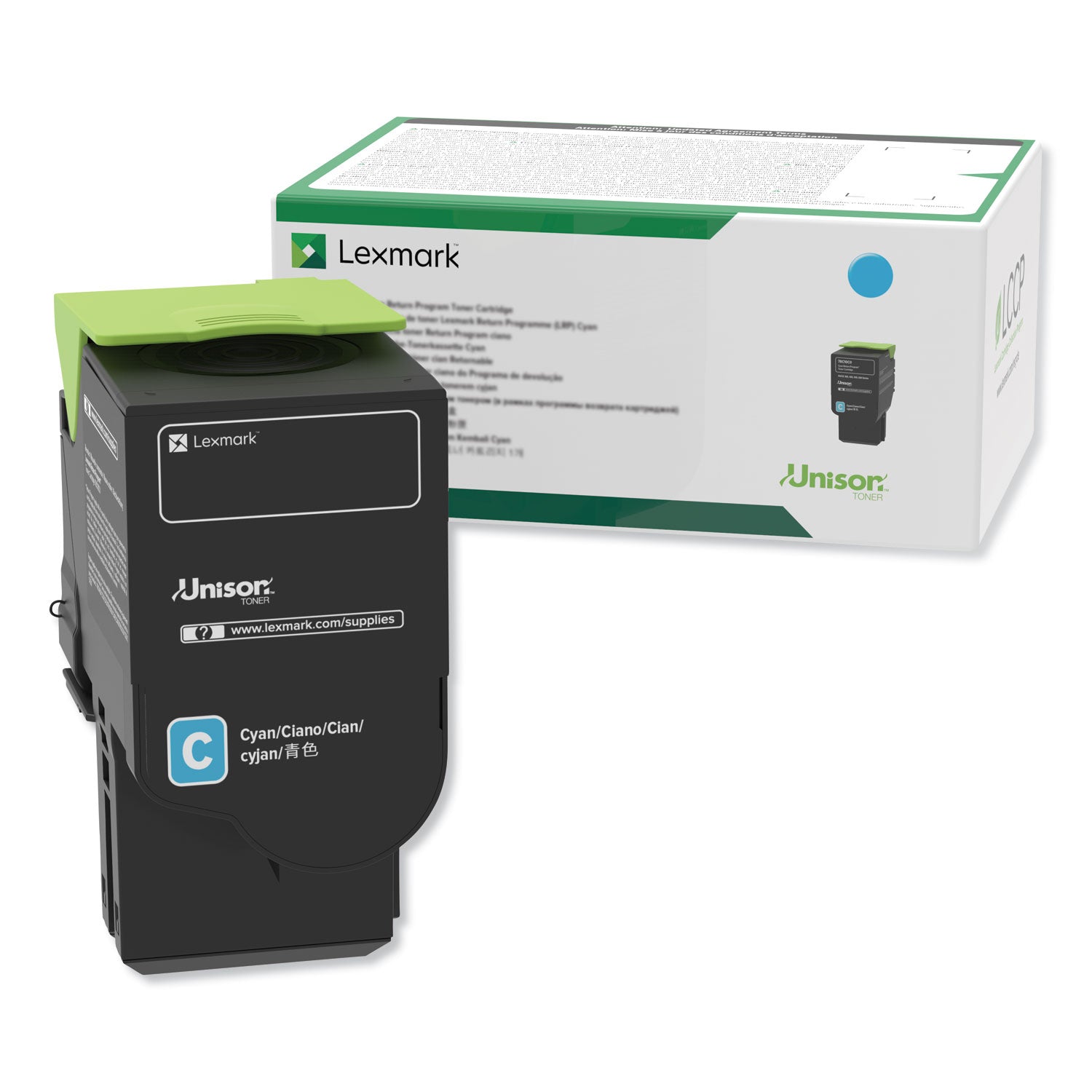 Lexmark 78C1XC0 High-Yield Toner | Cyan