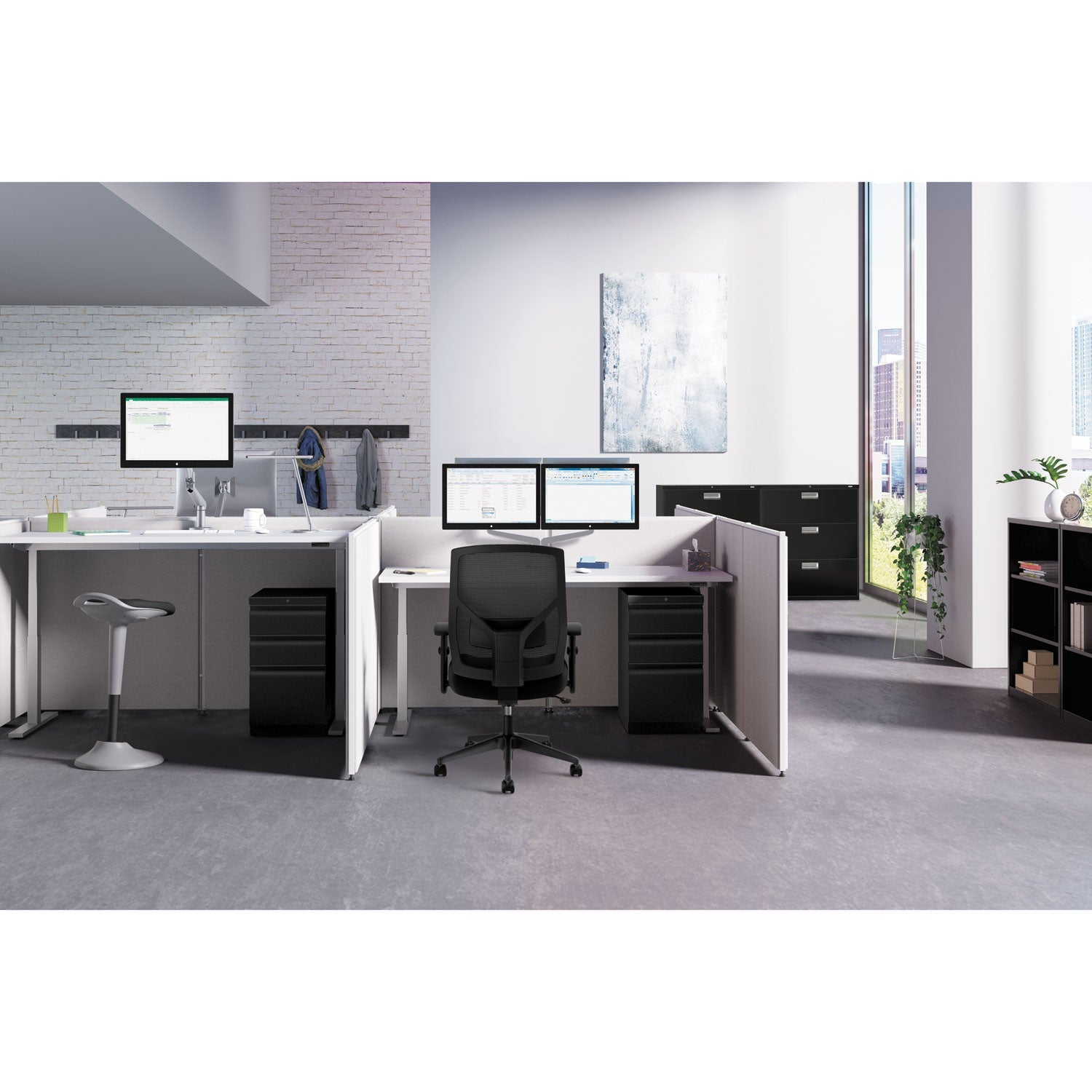 HON® Verse Office Panel, 30w X 60h, Gray - Bloom Skins