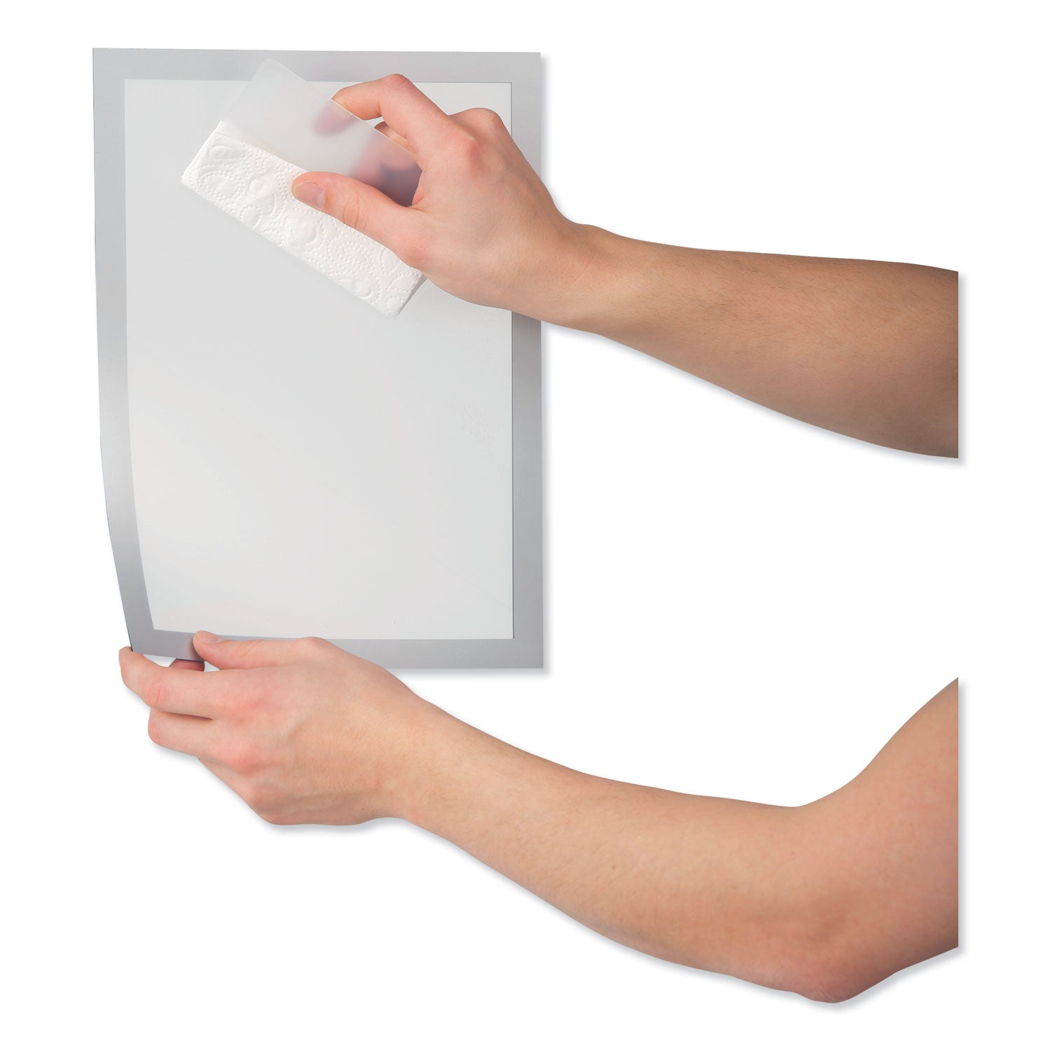 Durable® Duraframe Sun Sign Holder, 11 X 17, Silver Frame, 2/pack