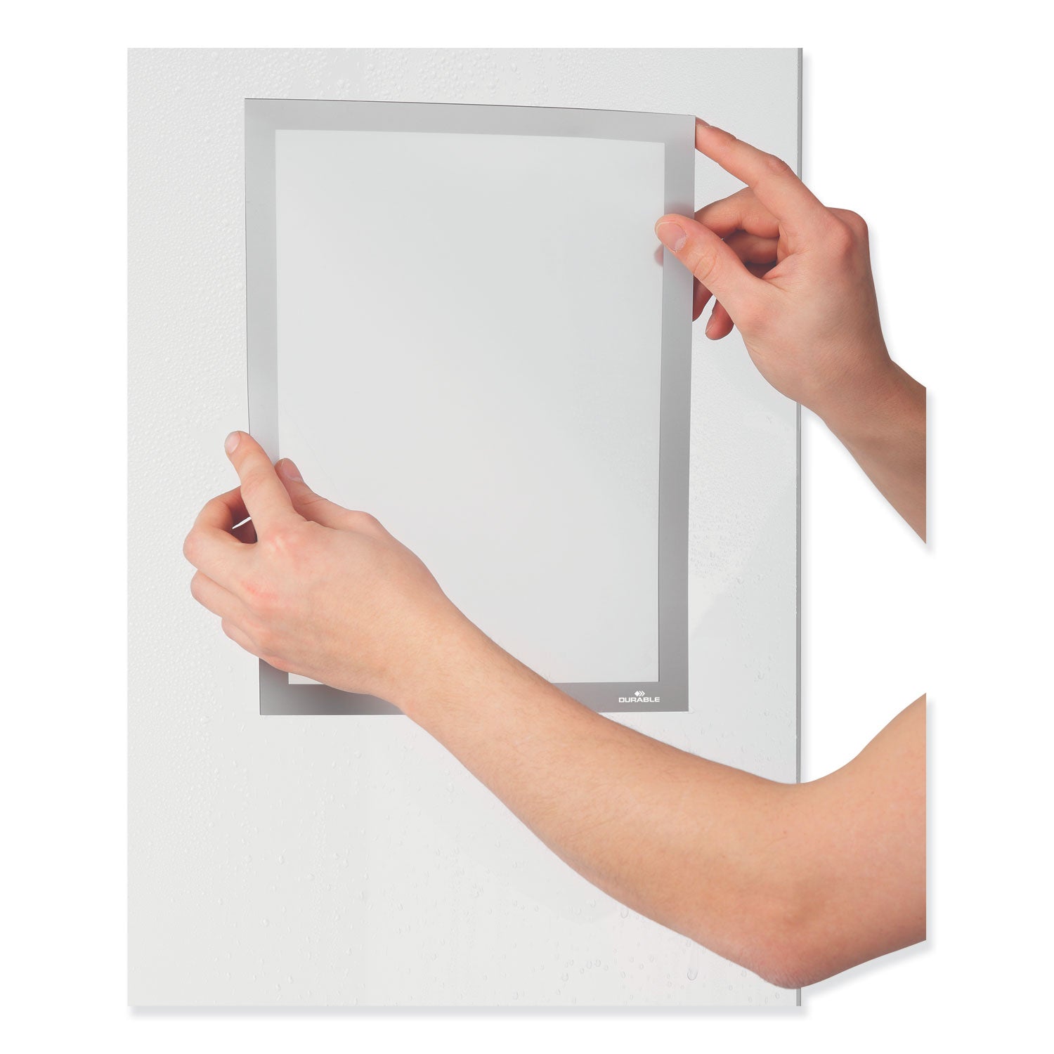 Durable® Duraframe Sun Sign Holder, 11 X 17, Silver Frame, 2/pack