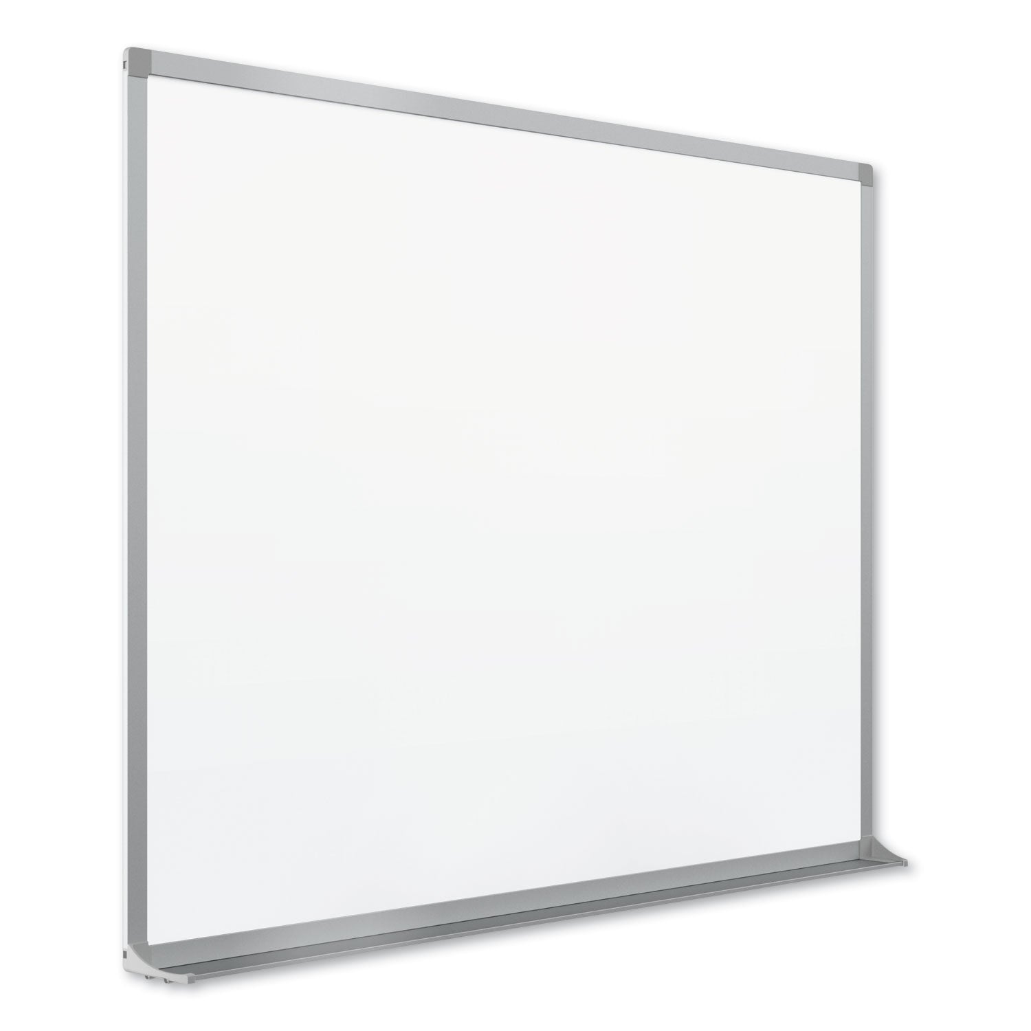 Quartet® Porcelain Magnetic Whiteboard, 72" x 48", White Surface, Satin Aluminum Frame