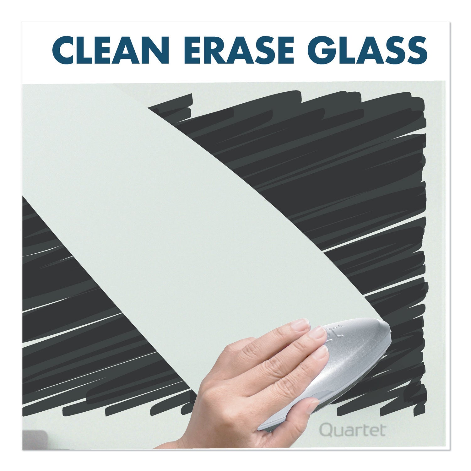 Quartet® Infinity Magnetic Glass Dry Erase Cubicle Board, 30" x 18", White Surface
