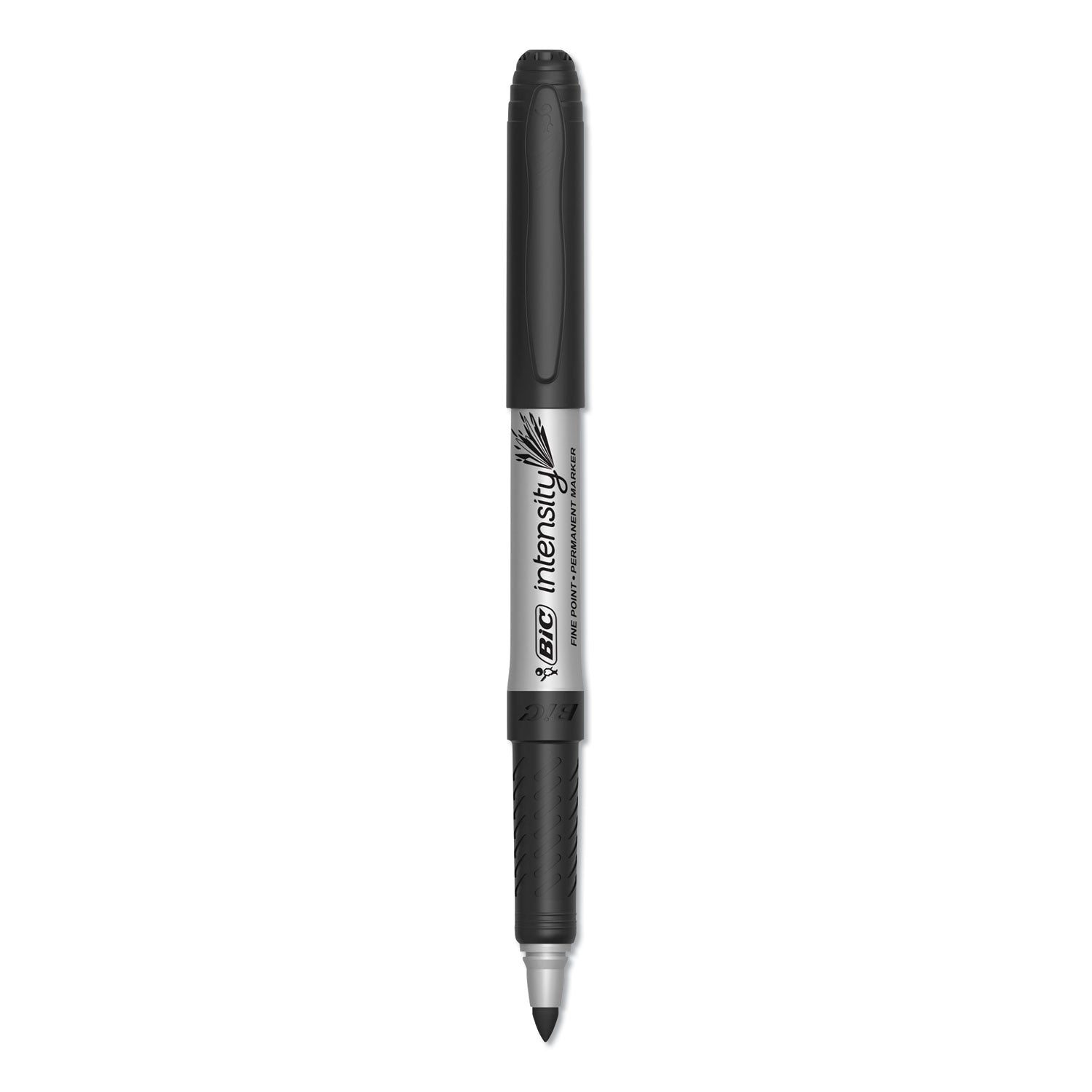BIC® Intensity Fine Tip Permanent Marker Value Pack, Fine Bullet Tip, Black, 24/pack