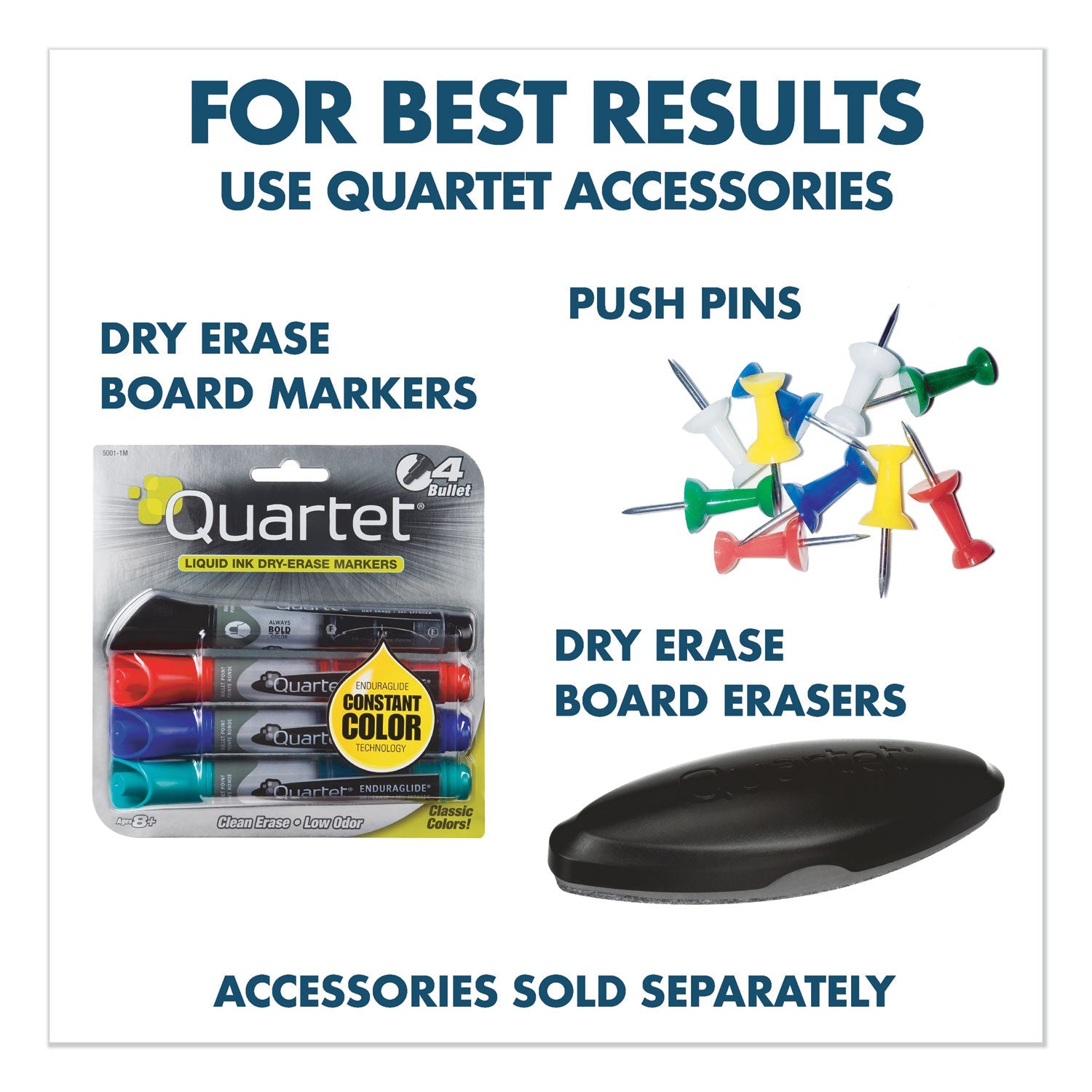 Quartet® Combination Board, 48" x 36", Brown/White Surface, Oak Finished Fiberboard (MDF) Frame