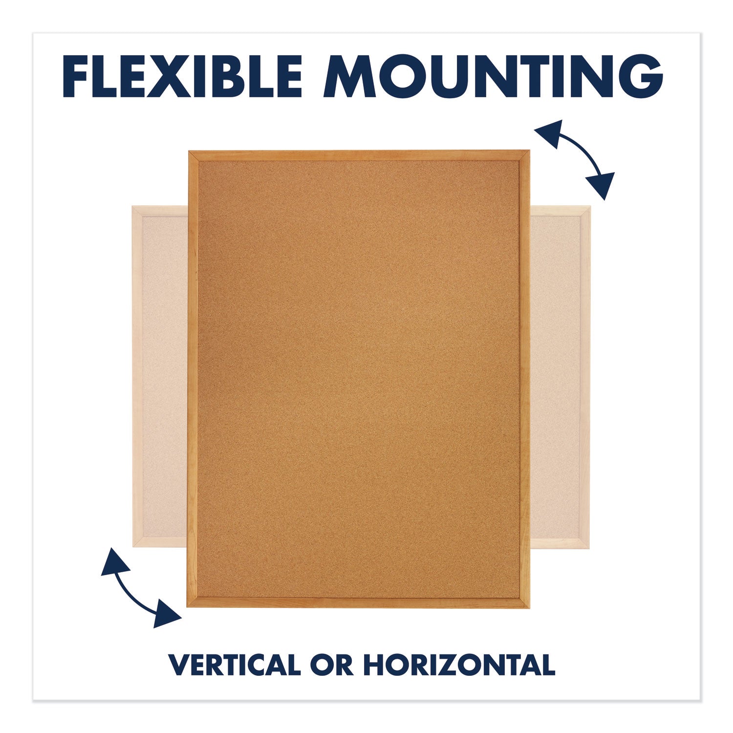 Quartet® Classic Series Cork Bulletin Board, 36" x 24", Tan Surface, Oak Finished Fiberboard (MDF) Frame