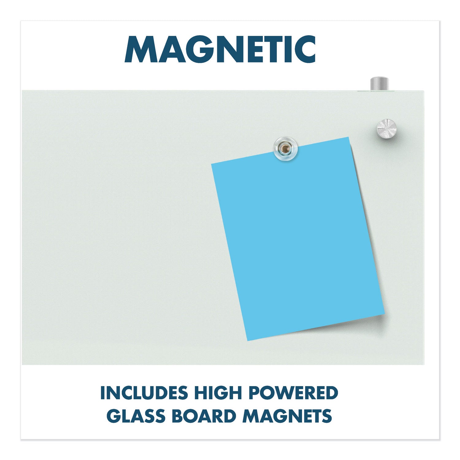 Quartet® Infinity Magnetic Glass Dry Erase Cubicle Board, 30" x 18", White Surface