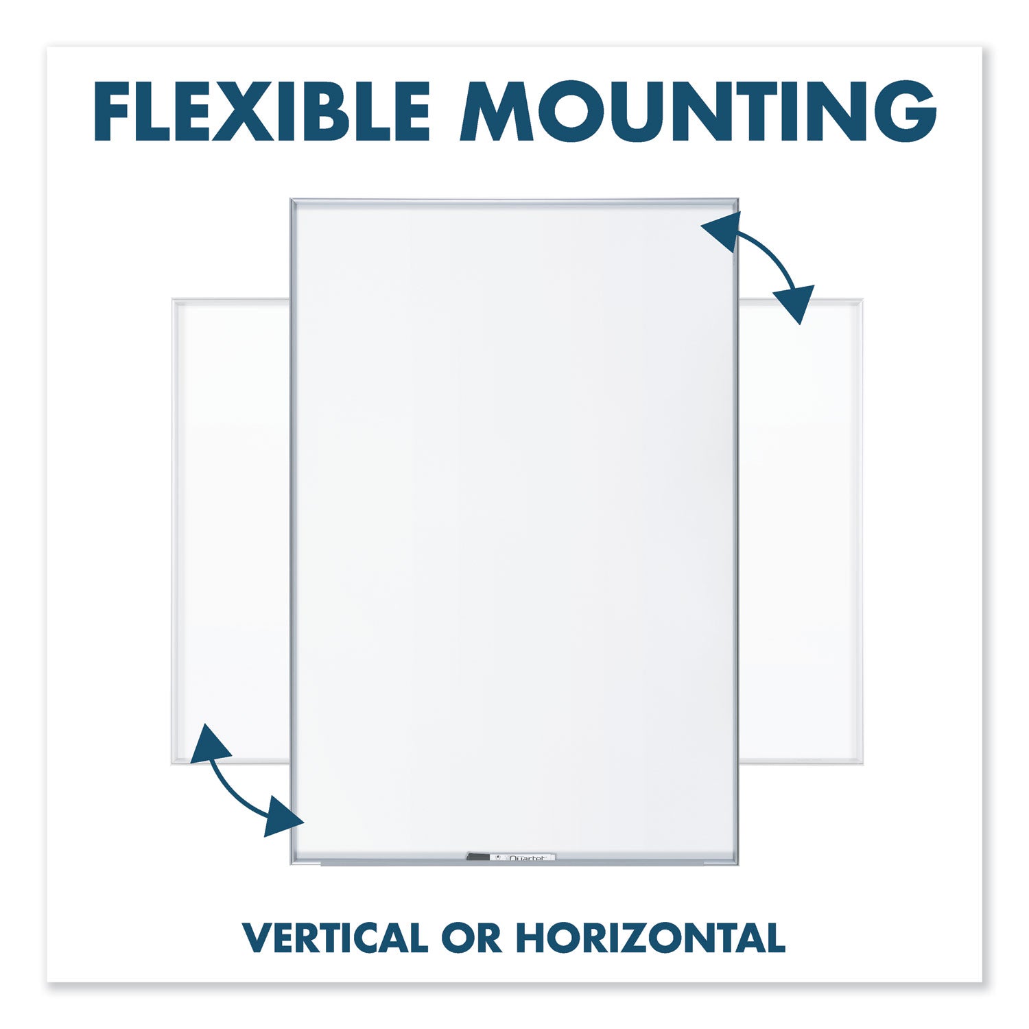 Quartet® Fusion Nano-Clean Magnetic Whiteboard, 48" x 36", White Surface, Satin Aluminum Frame