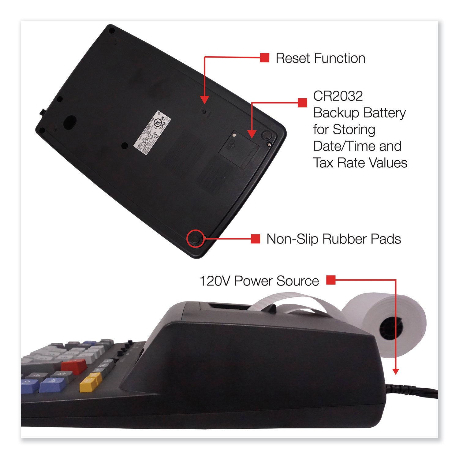 Sharp® El2196bl Two-Color Printing Calculator, Black/red Print, 3.7 Lines/sec