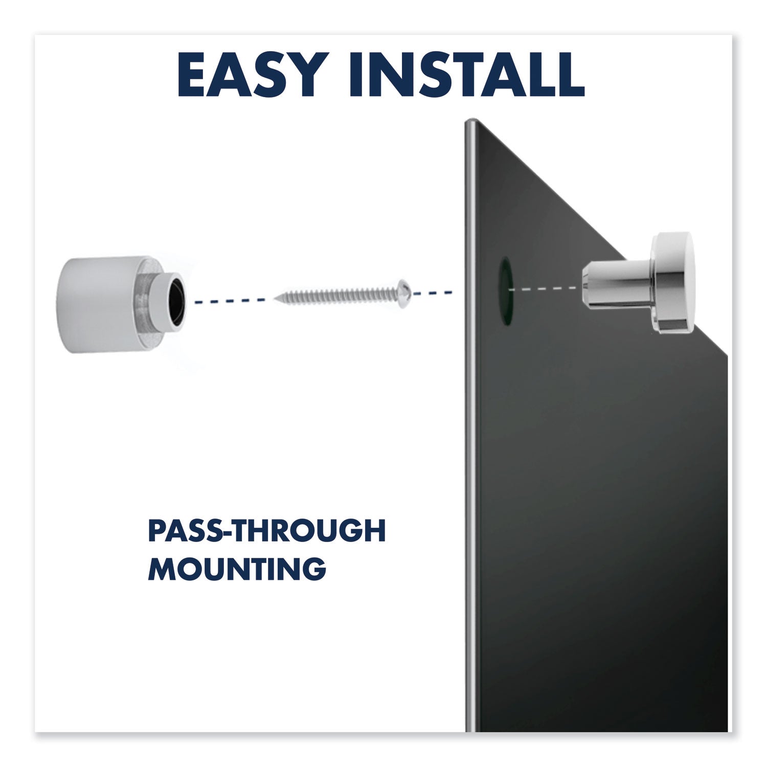 Quartet® Infinity Magnetic Glass Marker Board, 72" x 48", Black Surface
