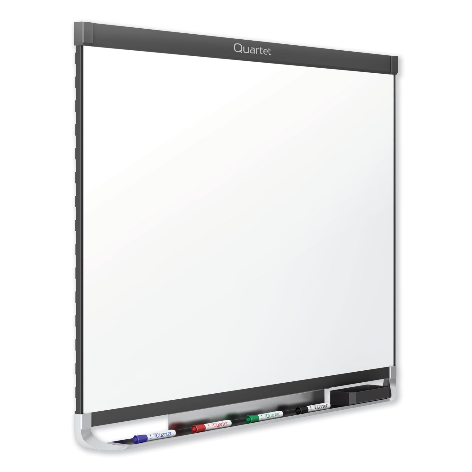 Quartet® Prestige 2 DuraMax Magnetic Porcelain, 96" x 48", White Surface, Graphite Gray Fiberboard/Plastic Frame