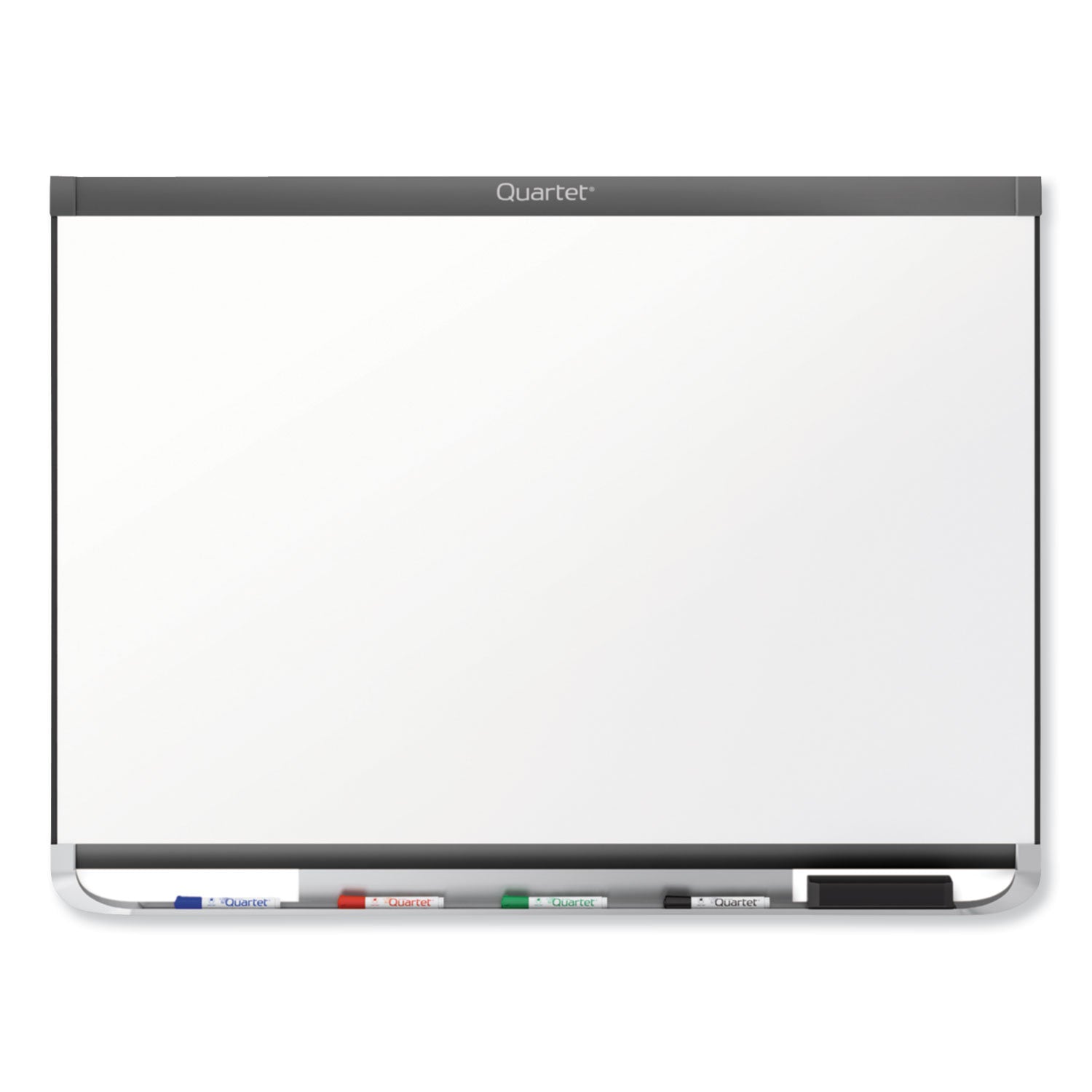 Quartet® Prestige 2 DuraMax Magnetic Porcelain, 96" x 48", White Surface, Graphite Gray Fiberboard/Plastic Frame