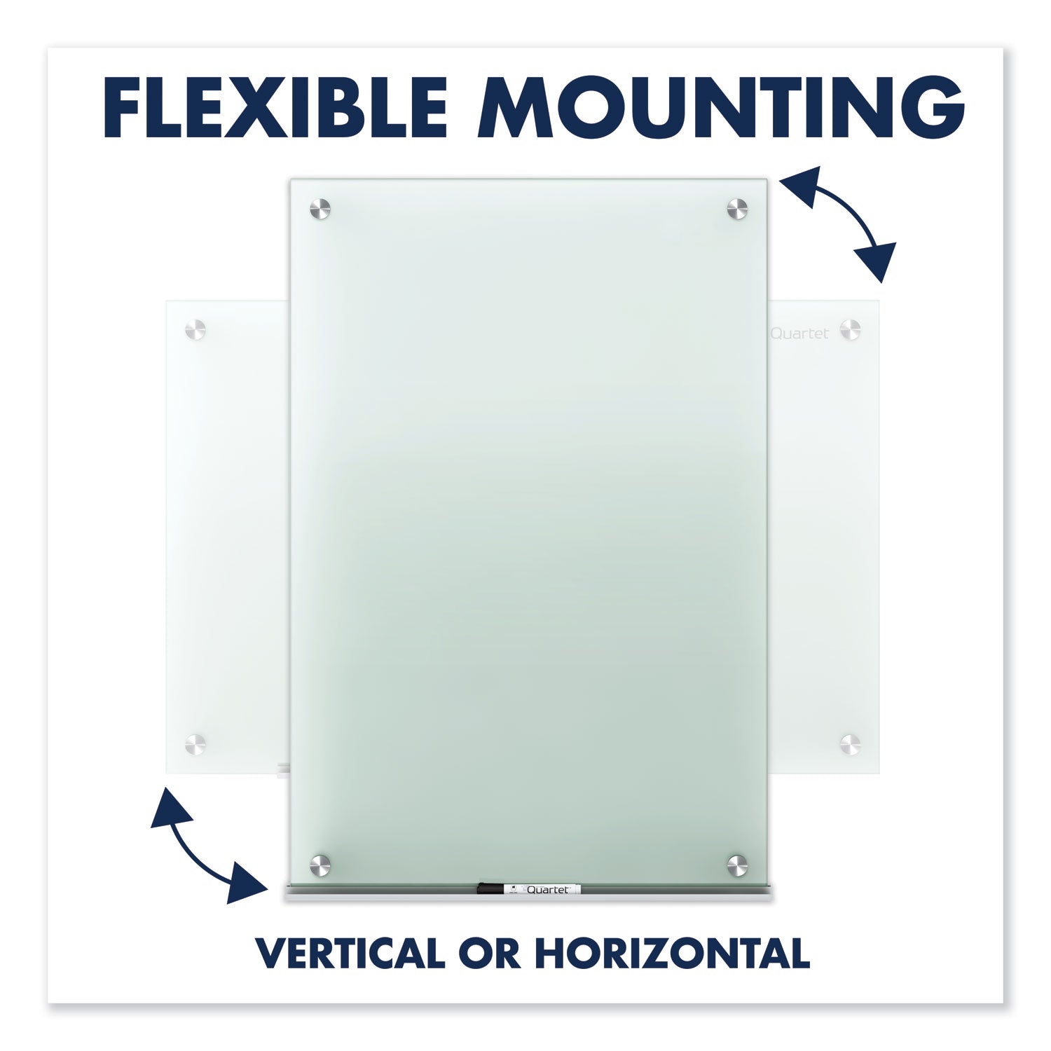 Quartet® Infinity Glass Marker Board, 48" x 36", Frost Surface