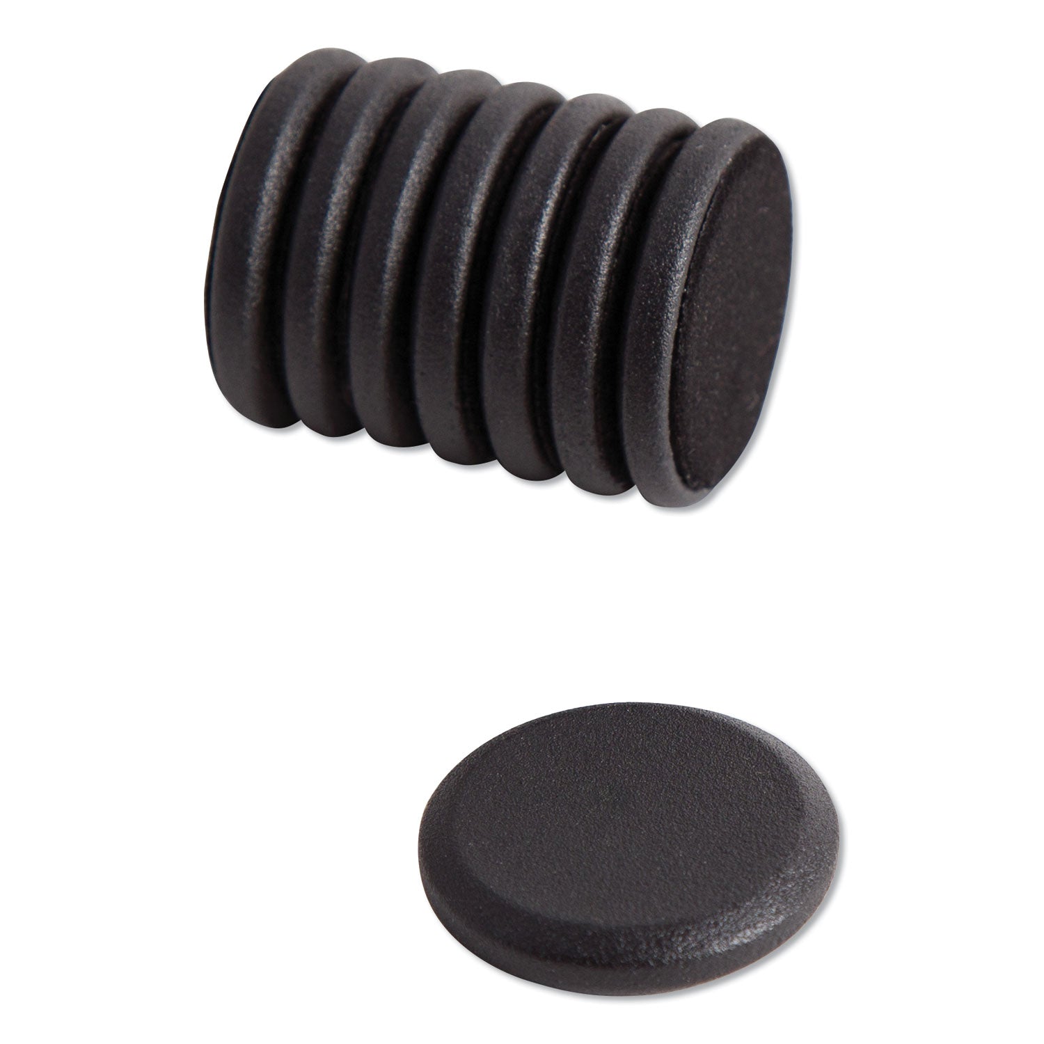 U Brands High Energy Magnets | Circle Black 8/Pack