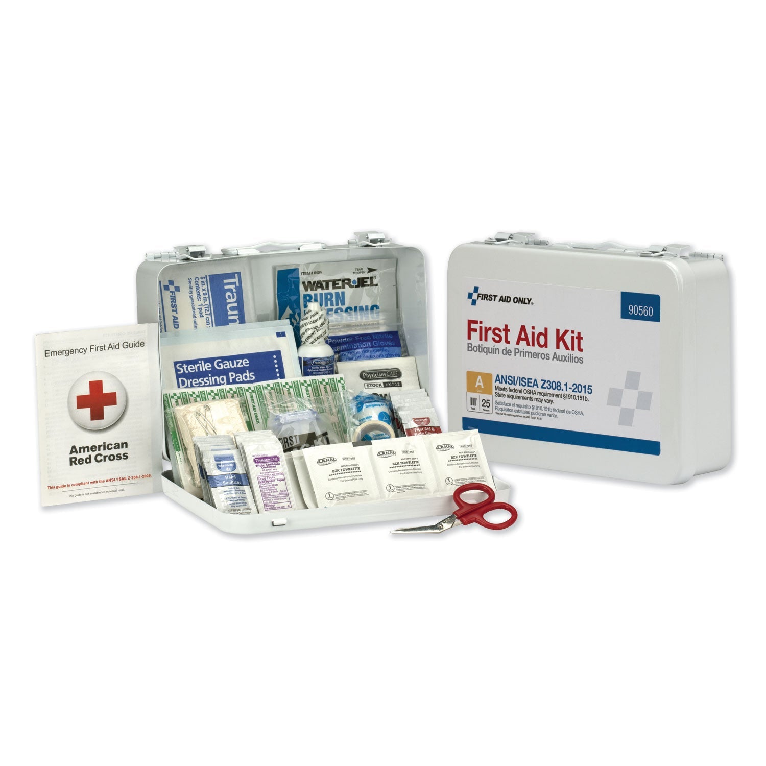 25 Person First Aid Kit | ANSI Class A Metal Case