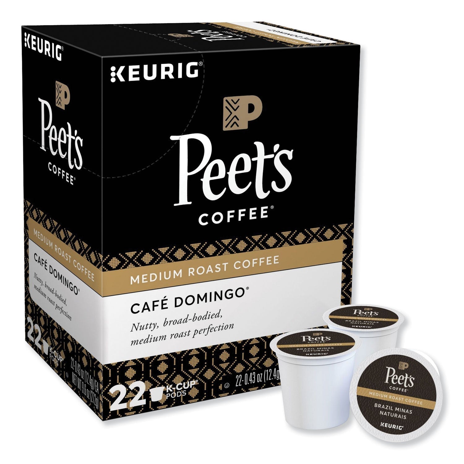 Peet's Coffee & Tea® Cafe Domingo K-Cups, 22/box