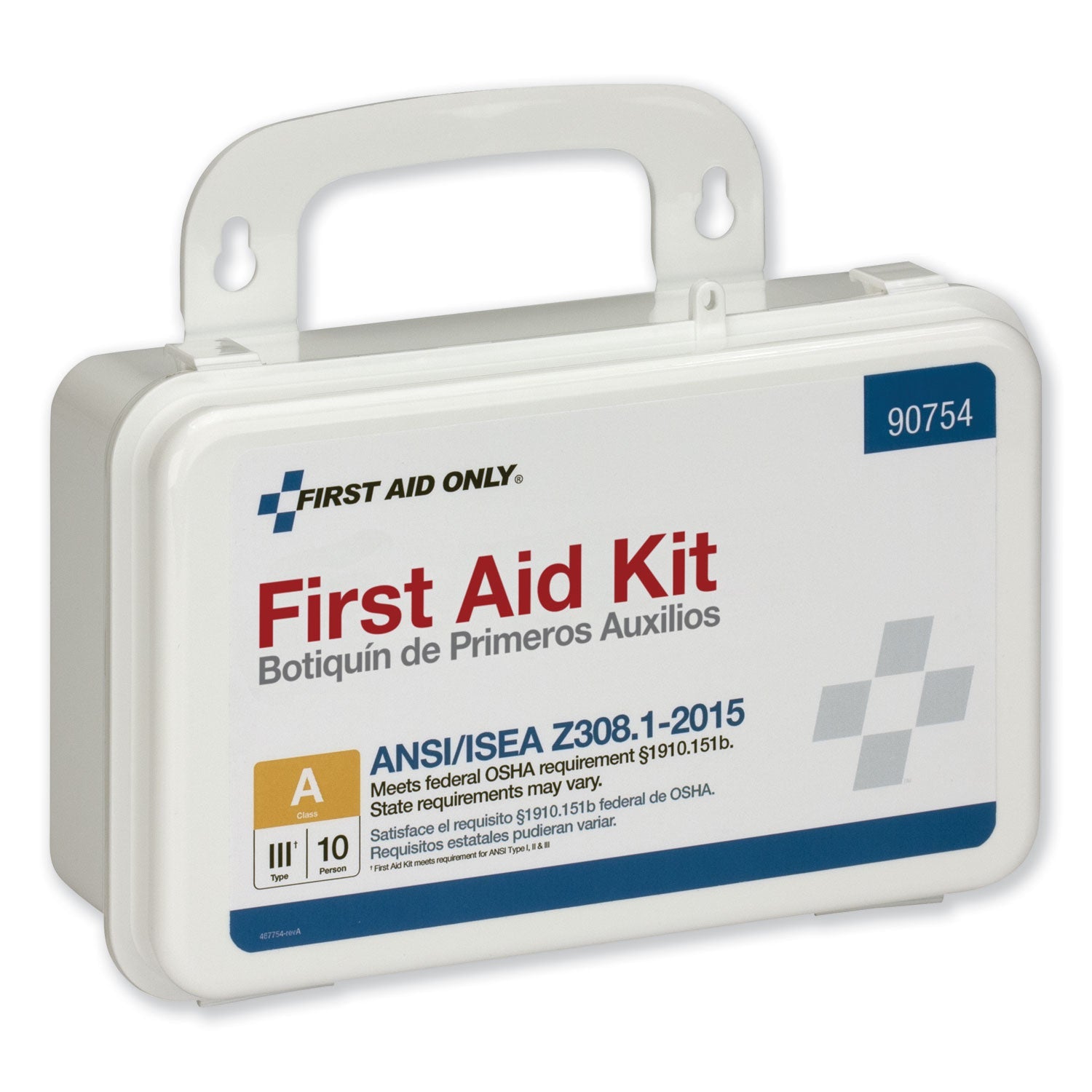 First Aid Only™ Ansi Class A 10 Person First Aid Kit, 71 Pieces, Plastic Case - Bloom Skins