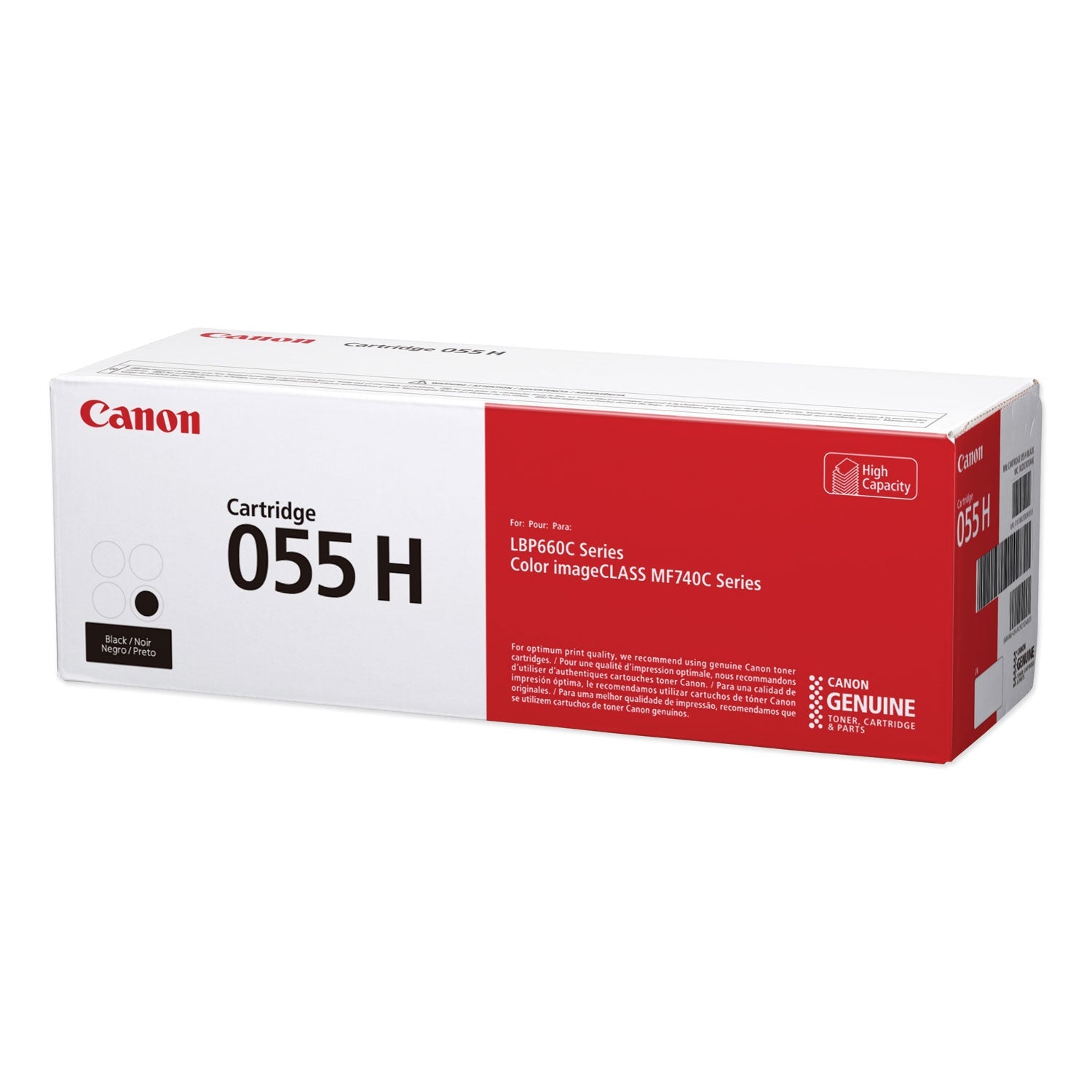 Canon® 3020c001 (055h) High-Yield Toner, 7,600 Page-Yield, Black