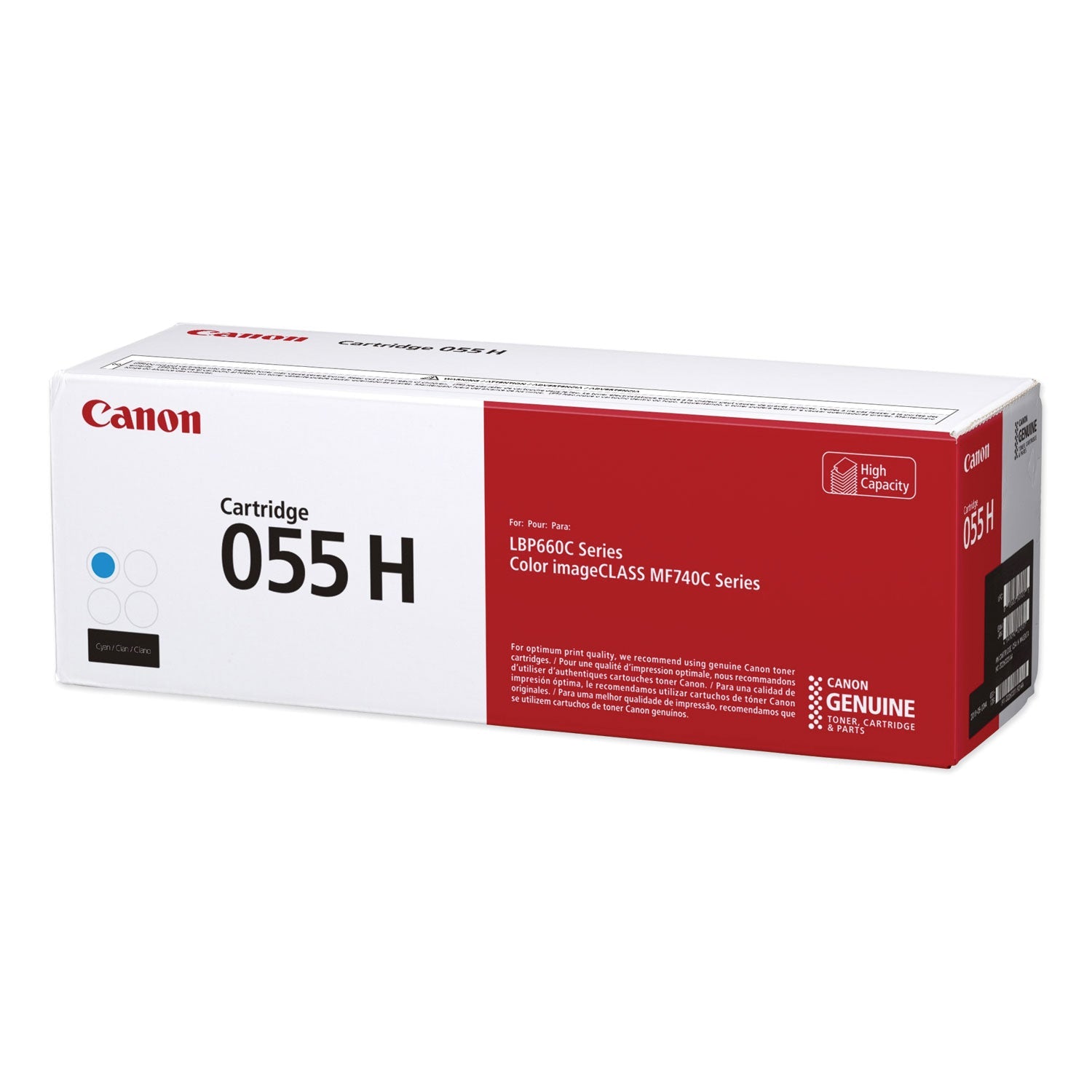 Canon® 3019c001 (055h) High-Yield Toner, 5,900 Page-Yield, Cyan