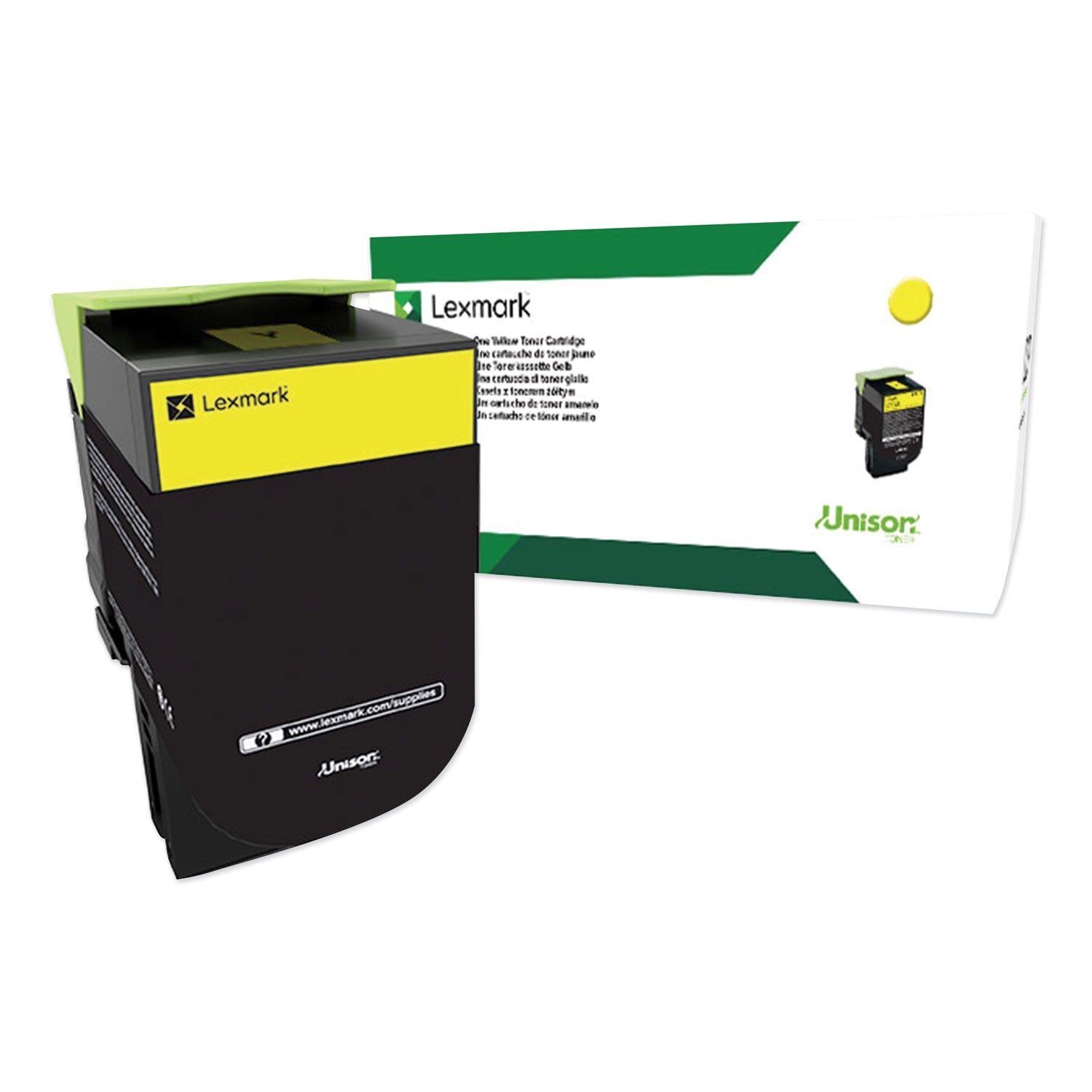 Lexmark 80C0XYG High-Yield Toner | Yellow, TAA