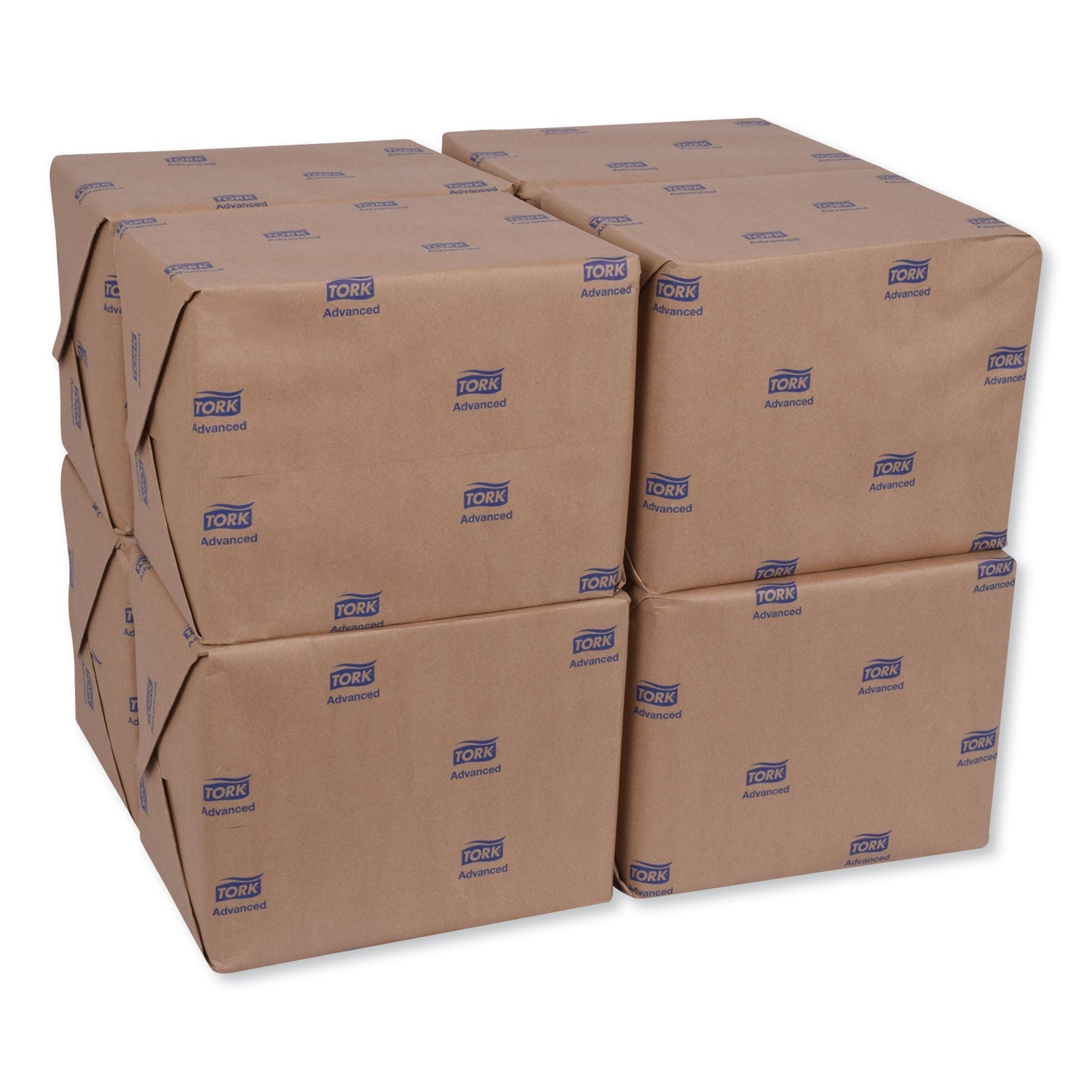 Tork® Advanced Dinner Napkins, 2-Ply, 15" X 16.25", White, 375/pack, 8 Packs/carton