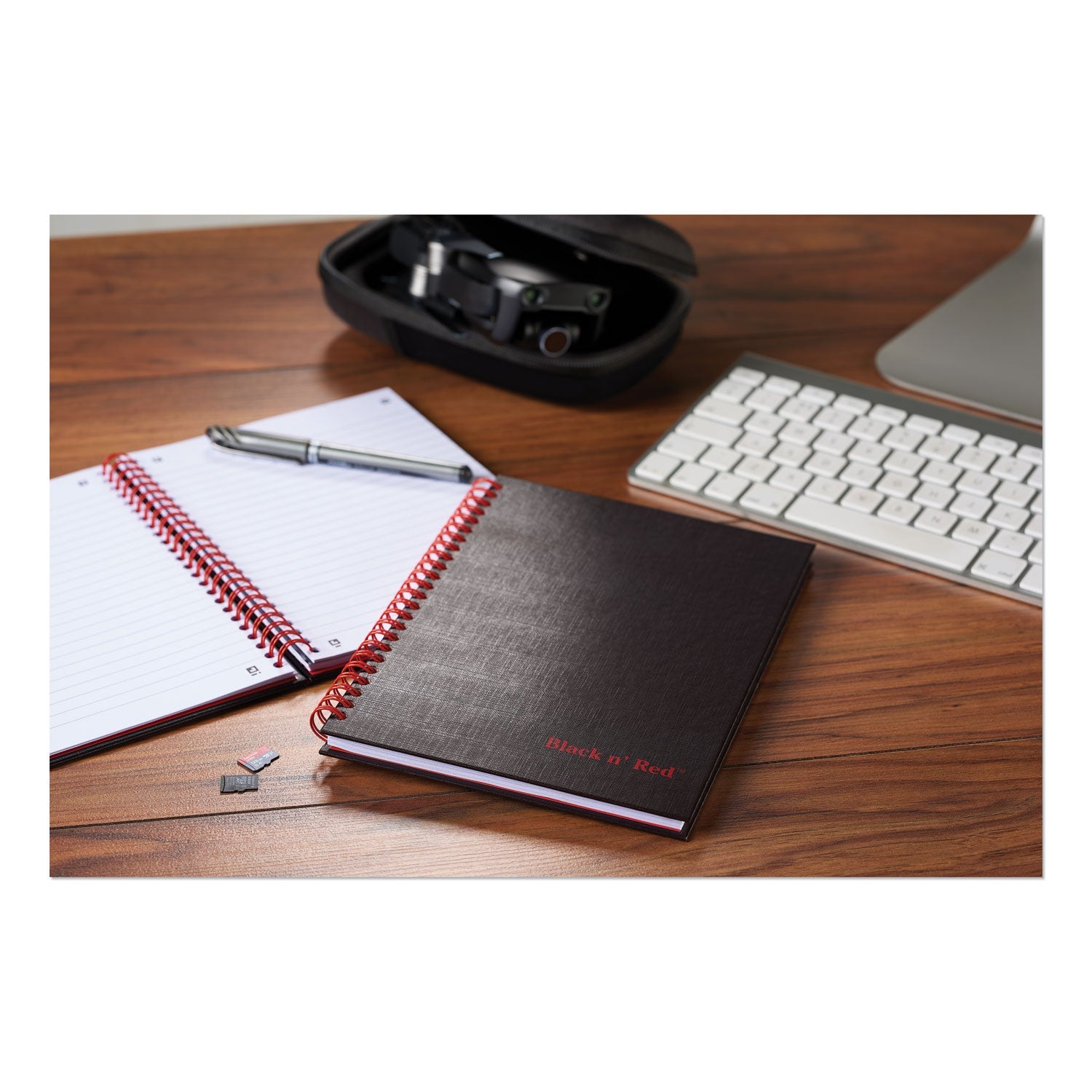 Black n' Red™ Hardcover Twinwire Notebooks, SCRIBZEE Compatible, 1-Subject, Wide/Legal Rule, Black Cover, (70) 11 x 8.5 Sheets