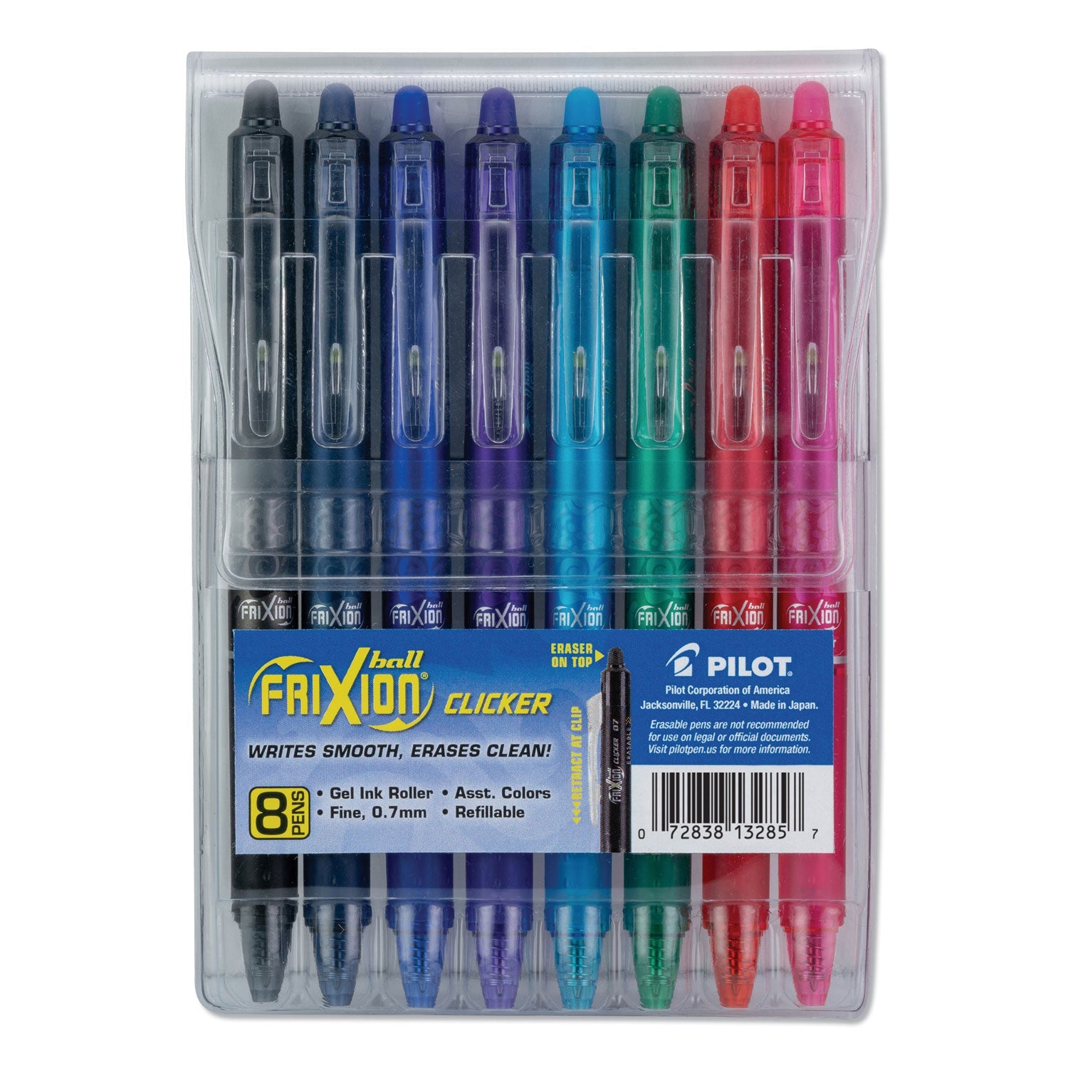 Frixion Clicker Erasable Gel Pen | 8-Pack