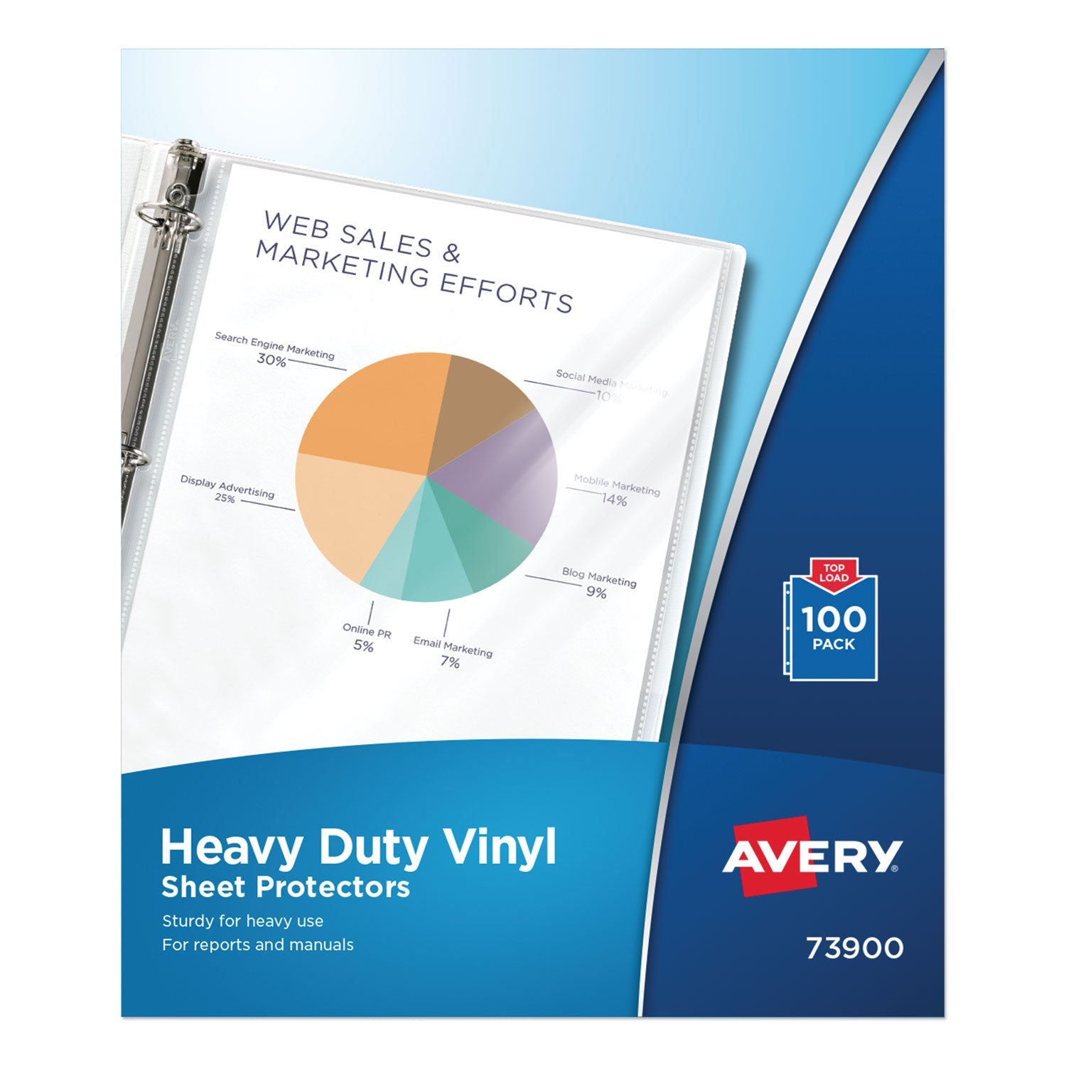 Top-Load Vinyl Sheet Protectors | 100/box