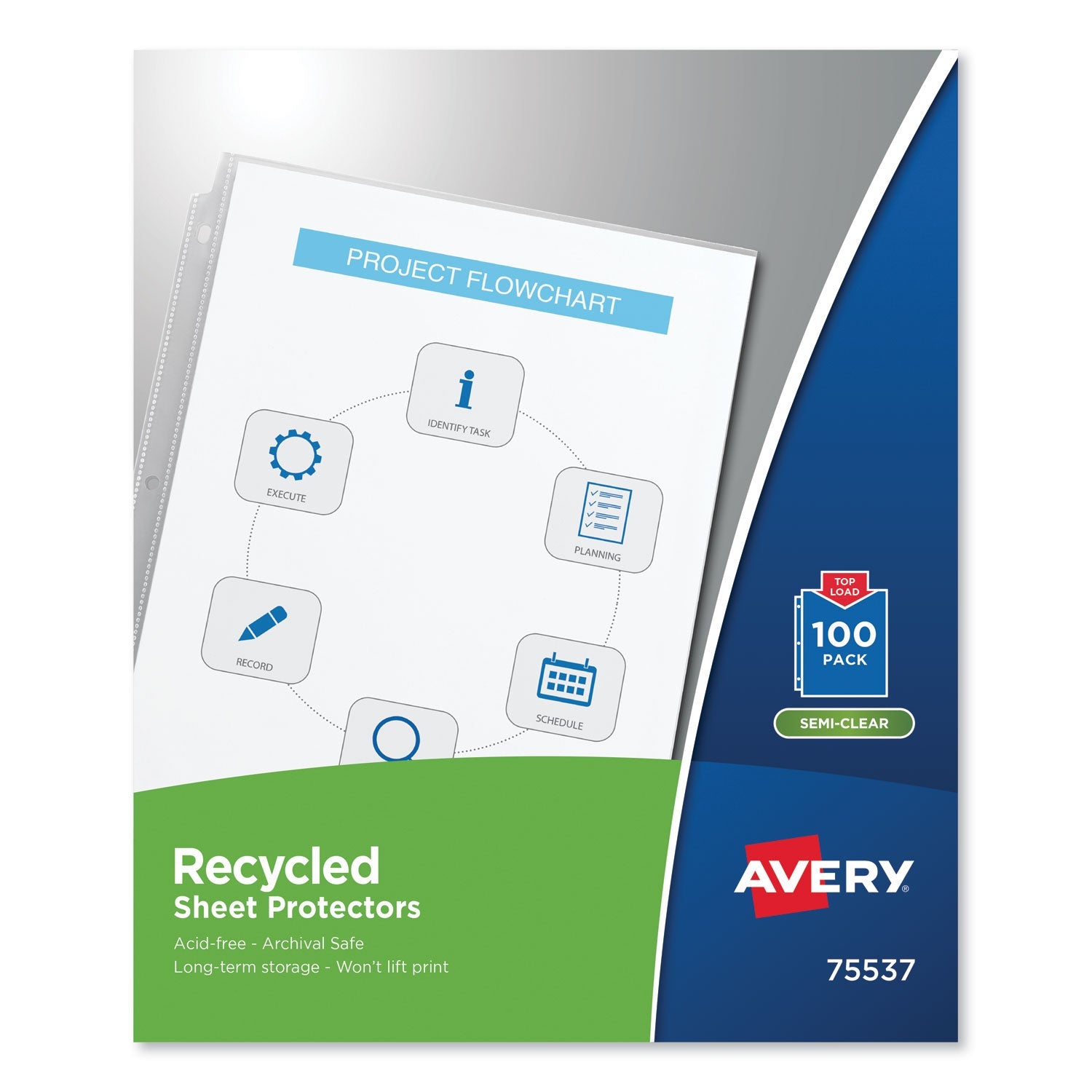 Recycled Sheet Protector | Top-Load | 100/box