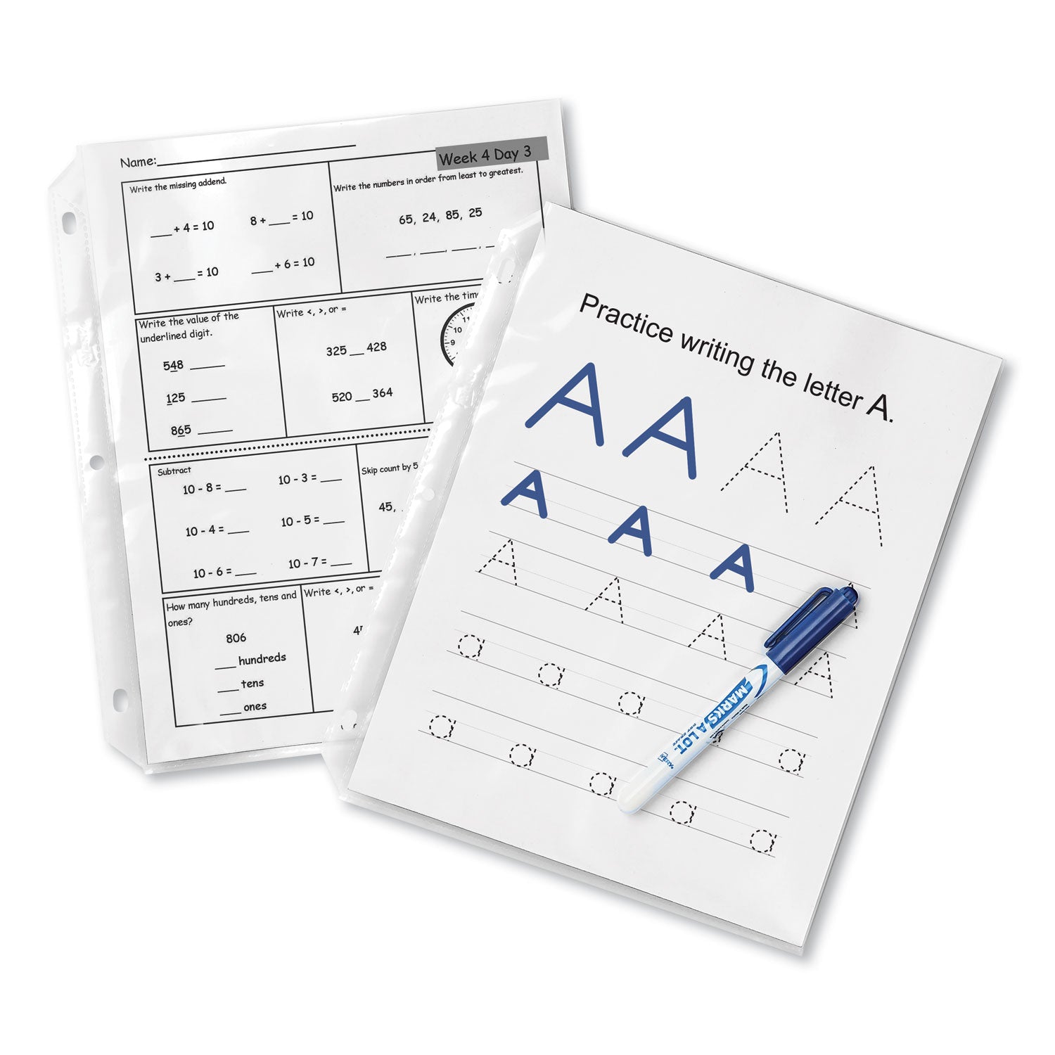 Avery® Top-Load Sheet Protector, Standard, Letter, Semi-Clear, 100/box