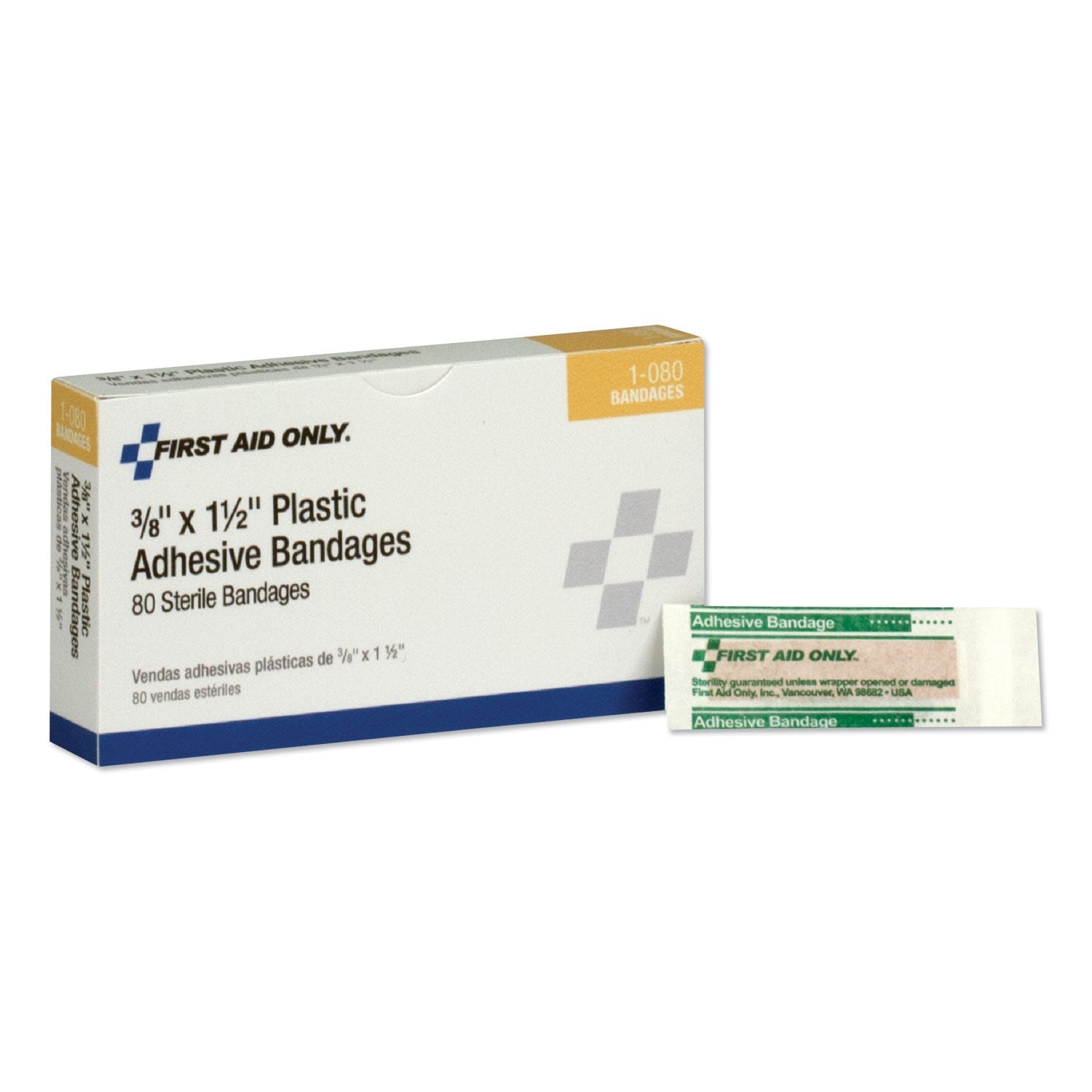 SmartCompliance Plastic Bandage | 0.38x1.5 80-Box
