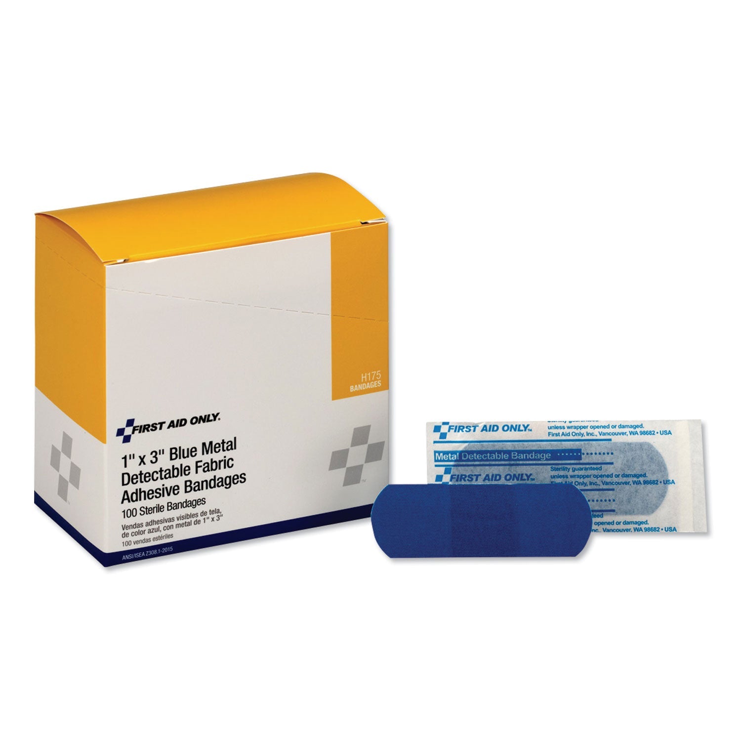 Blue Metal Detectable Bandages | 1x3 Strip 1200ct