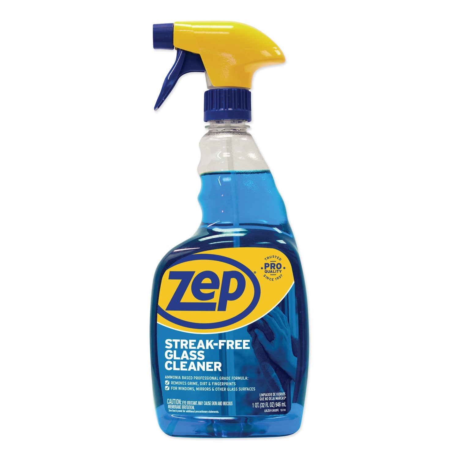 Zep Commercial® Streak-Free Glass Cleaner, Pleasant Scent, 32 Oz Spray Bottle