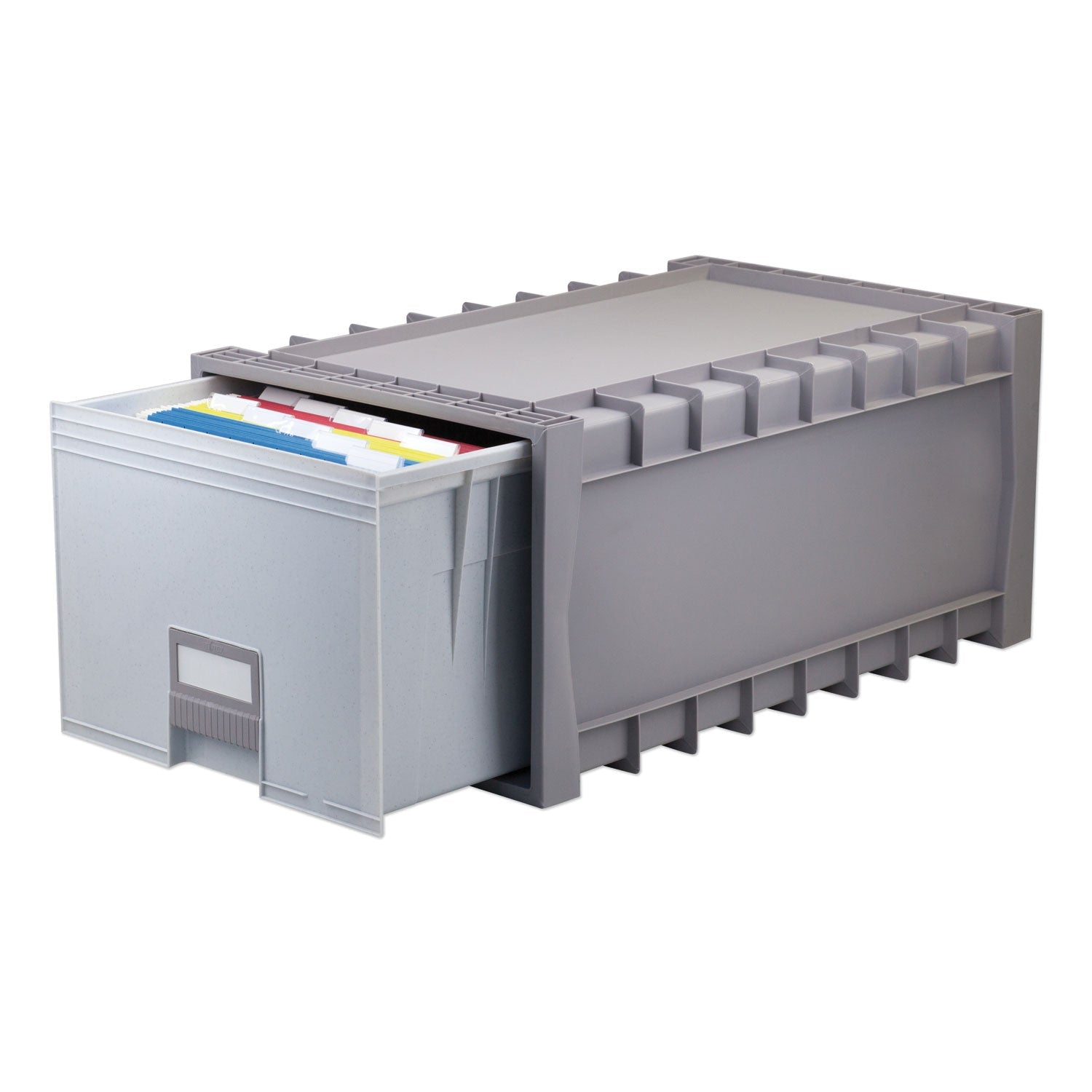 Storex Archive Storage Drawers, Letter Files, 15.25" X 24" X 11.5", Gray