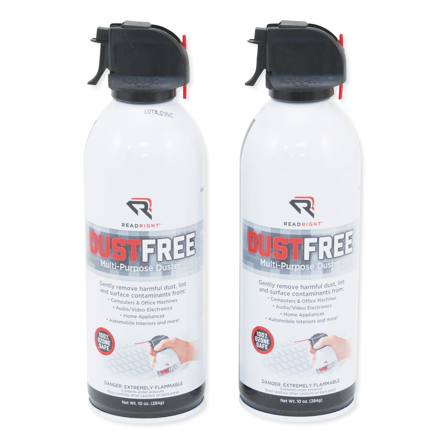 Read Right® Dustfree Multipurpose Duster, 10 Oz Can, 2/pack