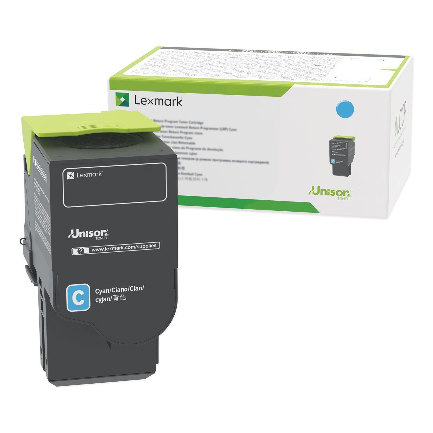 Lexmark™ 78C1UCE Ultra High-Yield Toner, 7,000 Page-Yield, Cyan - Bloom Skins