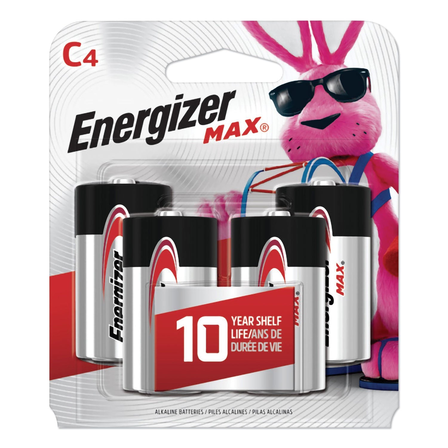 Max Alkaline C Batteries | 1.5V 4-Pack