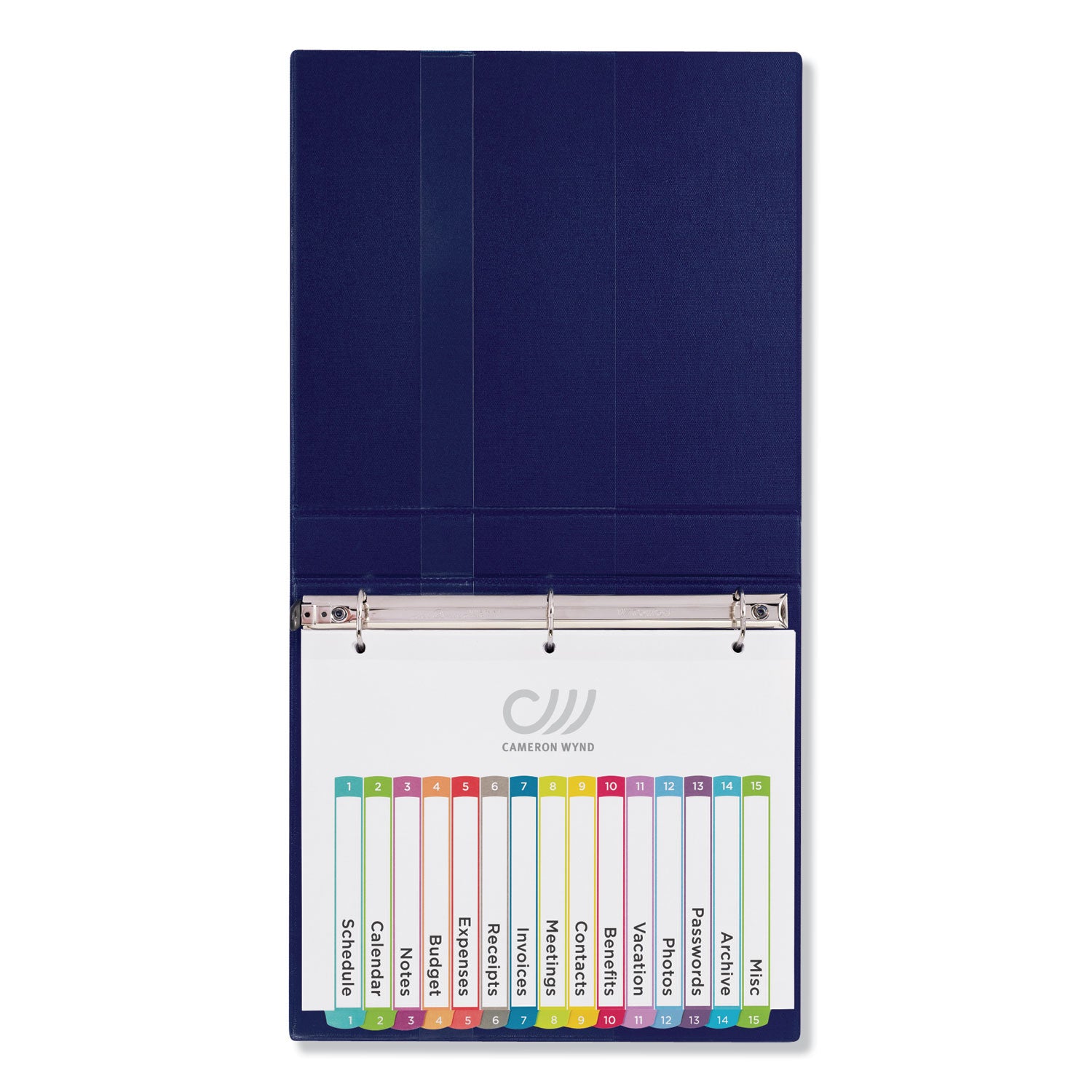 Avery® Customizable TOC Ready Index Multicolor Tab Dividers, 15-Tab, 1 to 15, 11 x 8.5, White, Contemporary Color Tabs, 1 Set