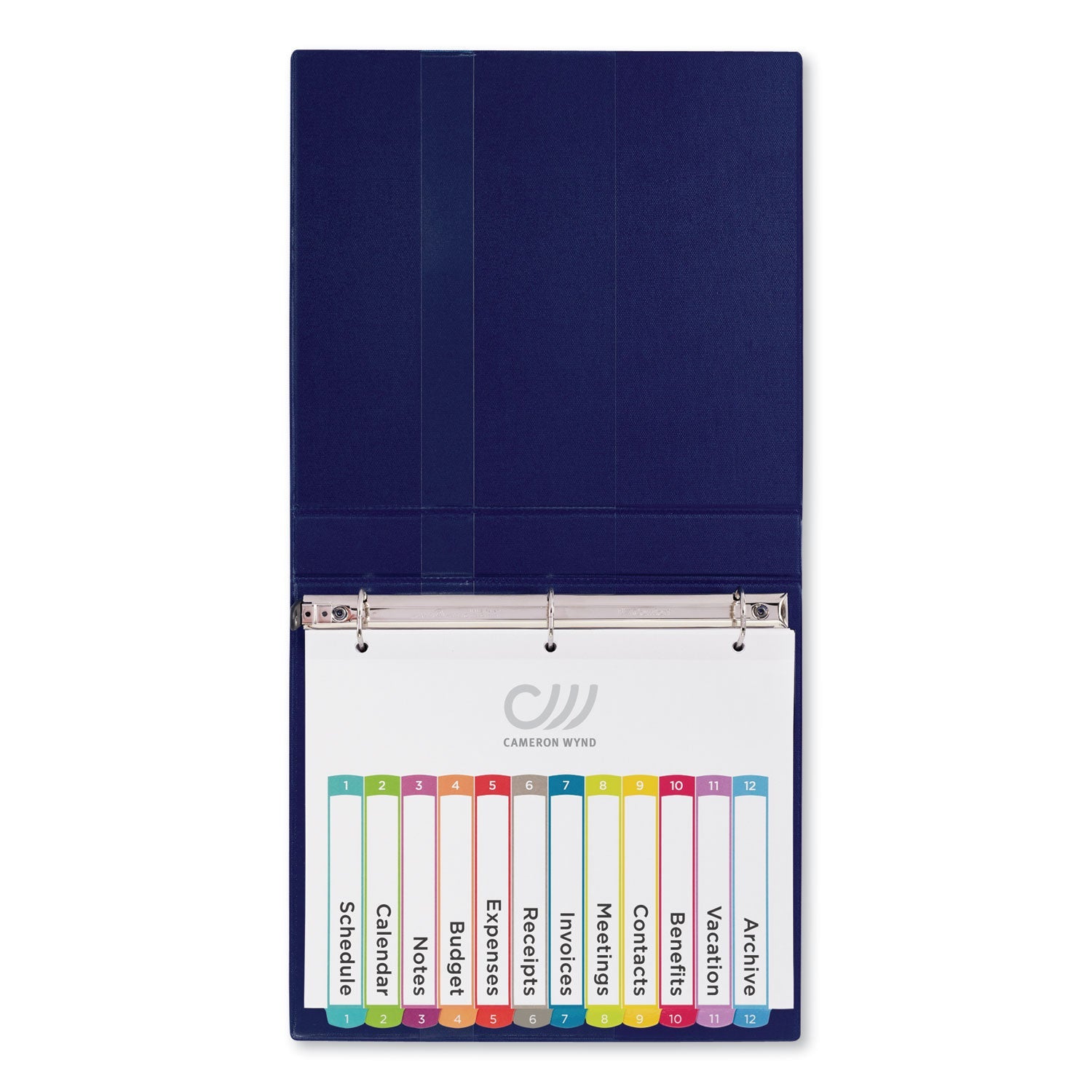 Avery® Customizable TOC Ready Index Multicolor Tab Dividers, 12-Tab, 1 to 12, 11 x 8.5, White, Contemporary Color Tabs, 1 Set